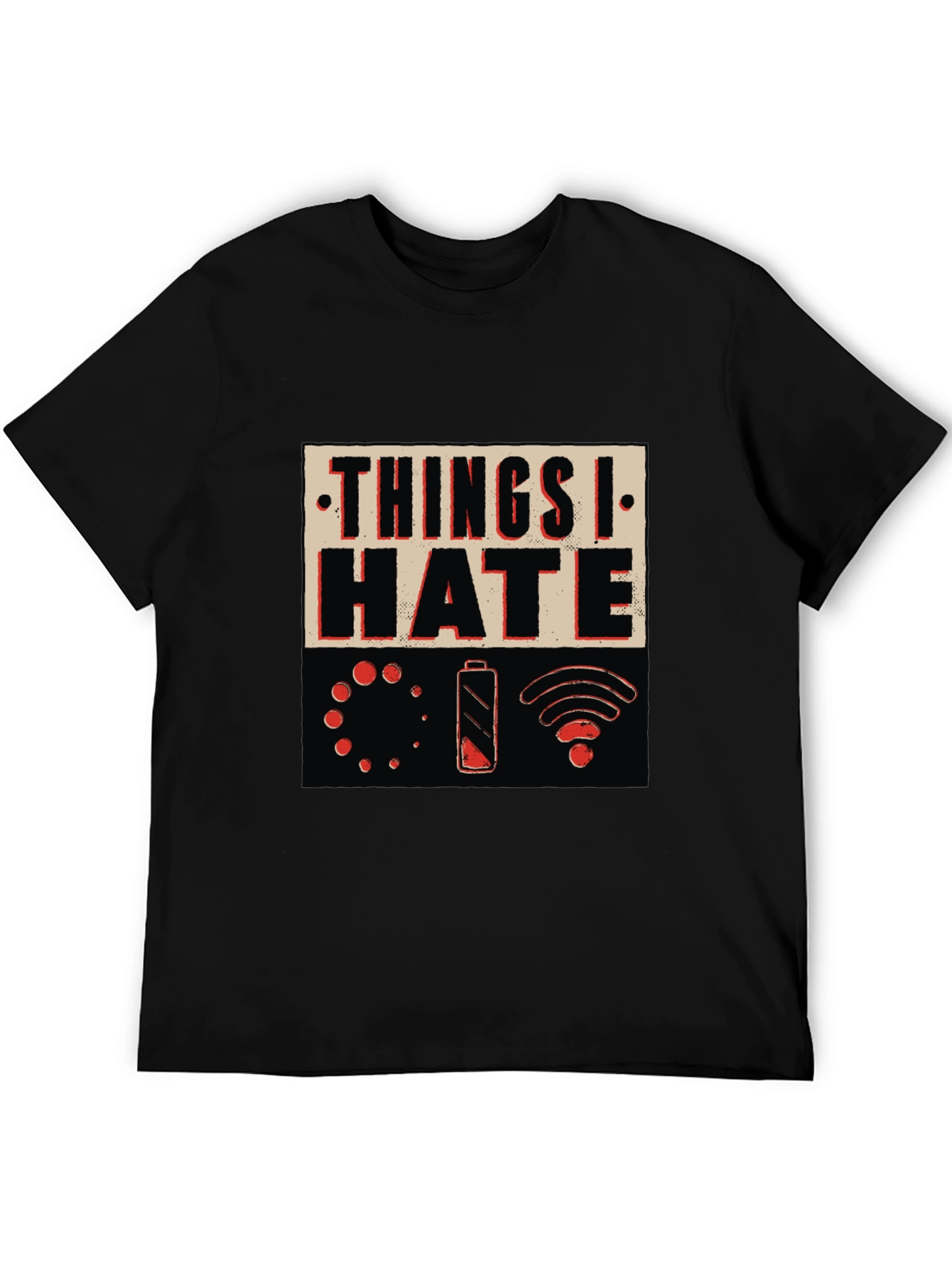 Black Things I Hate T-Shirt - Humorous Graphic Tee view 5