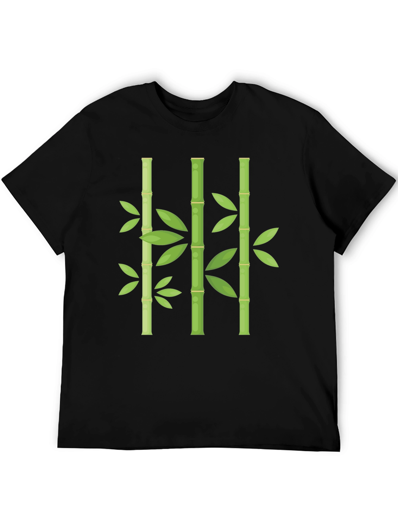 Black Bamboo Graphic T-Shirt - Modern Style view 5