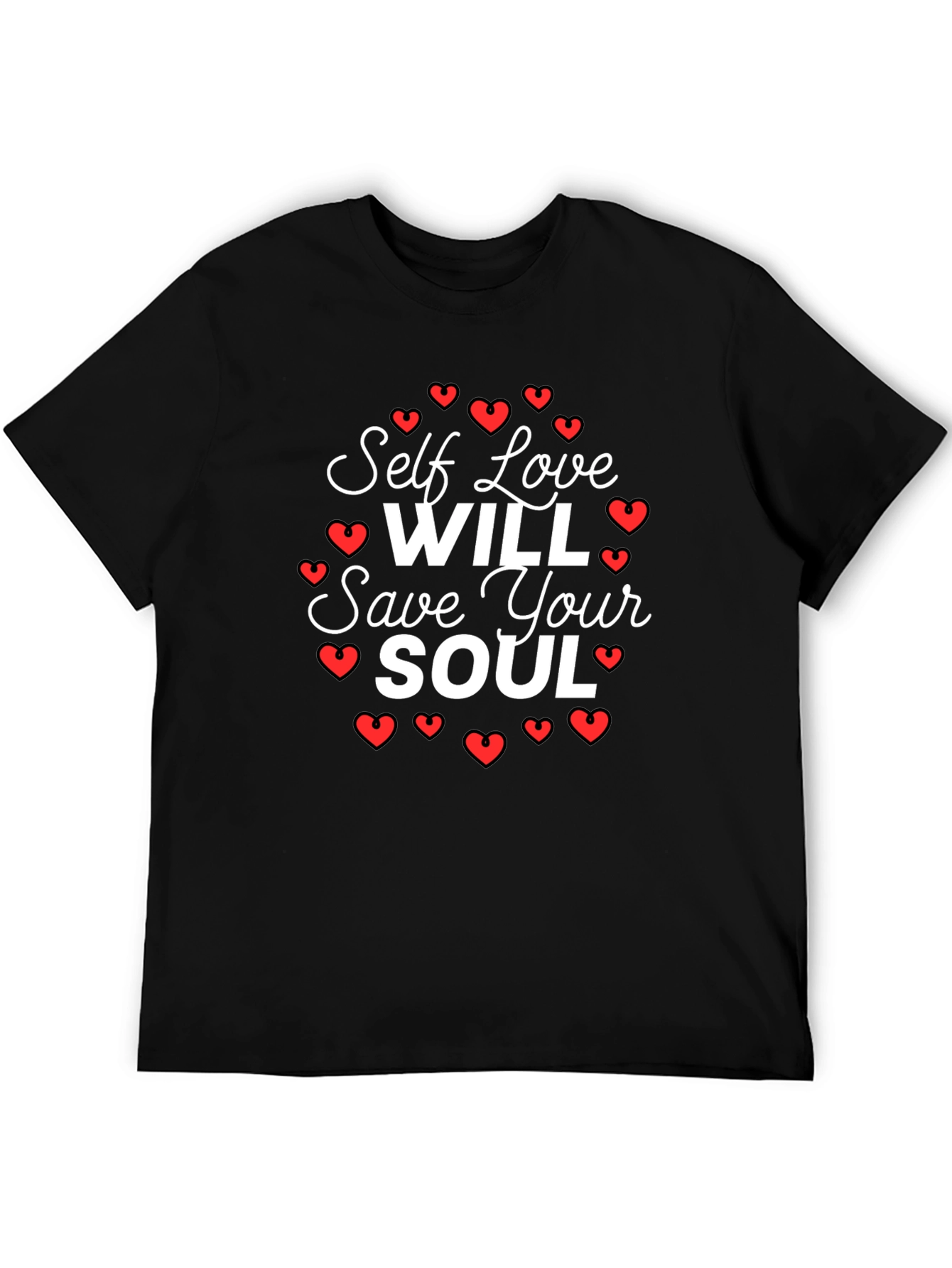 Black Self Love Will Save Your Soul T-Shirt view 5