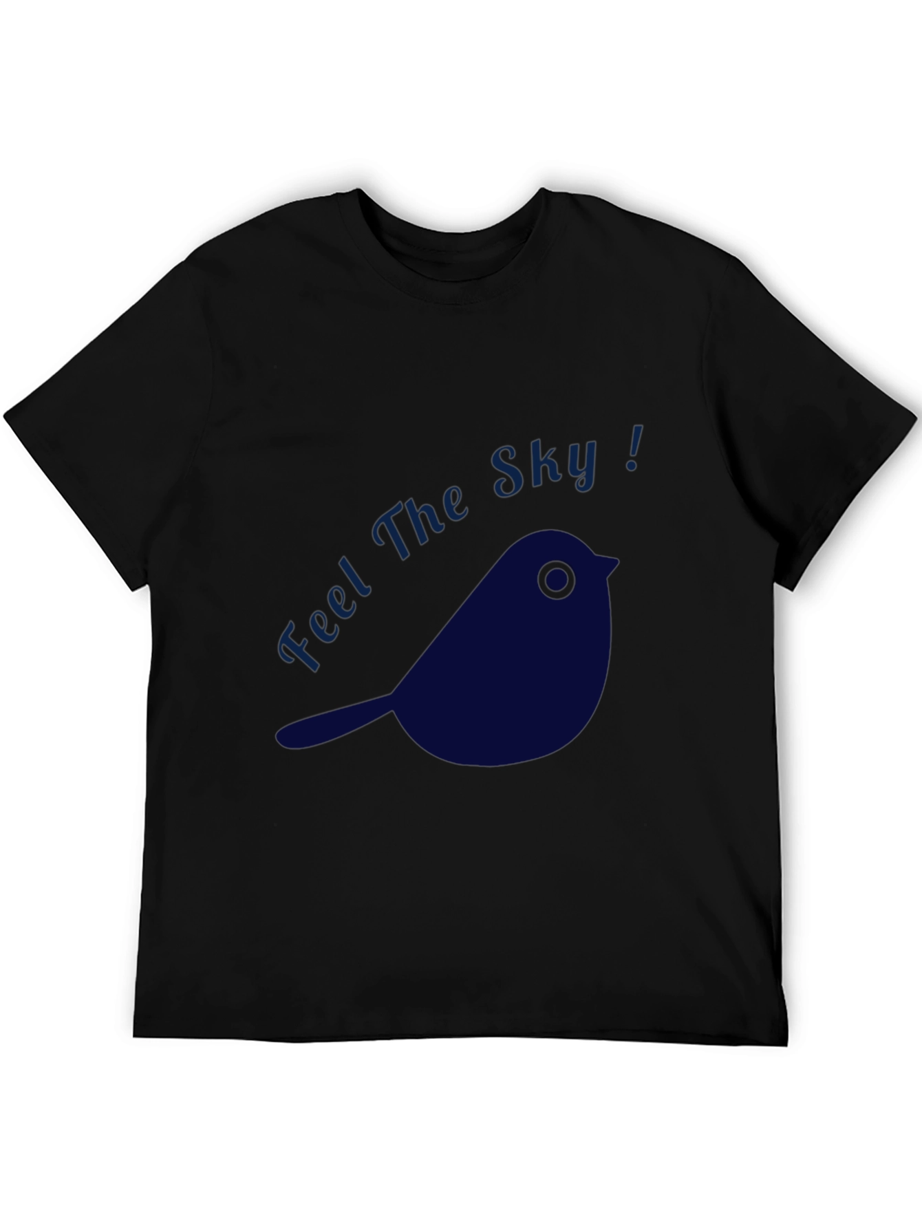 Black Feel The Sky! Graphic Tee view 5