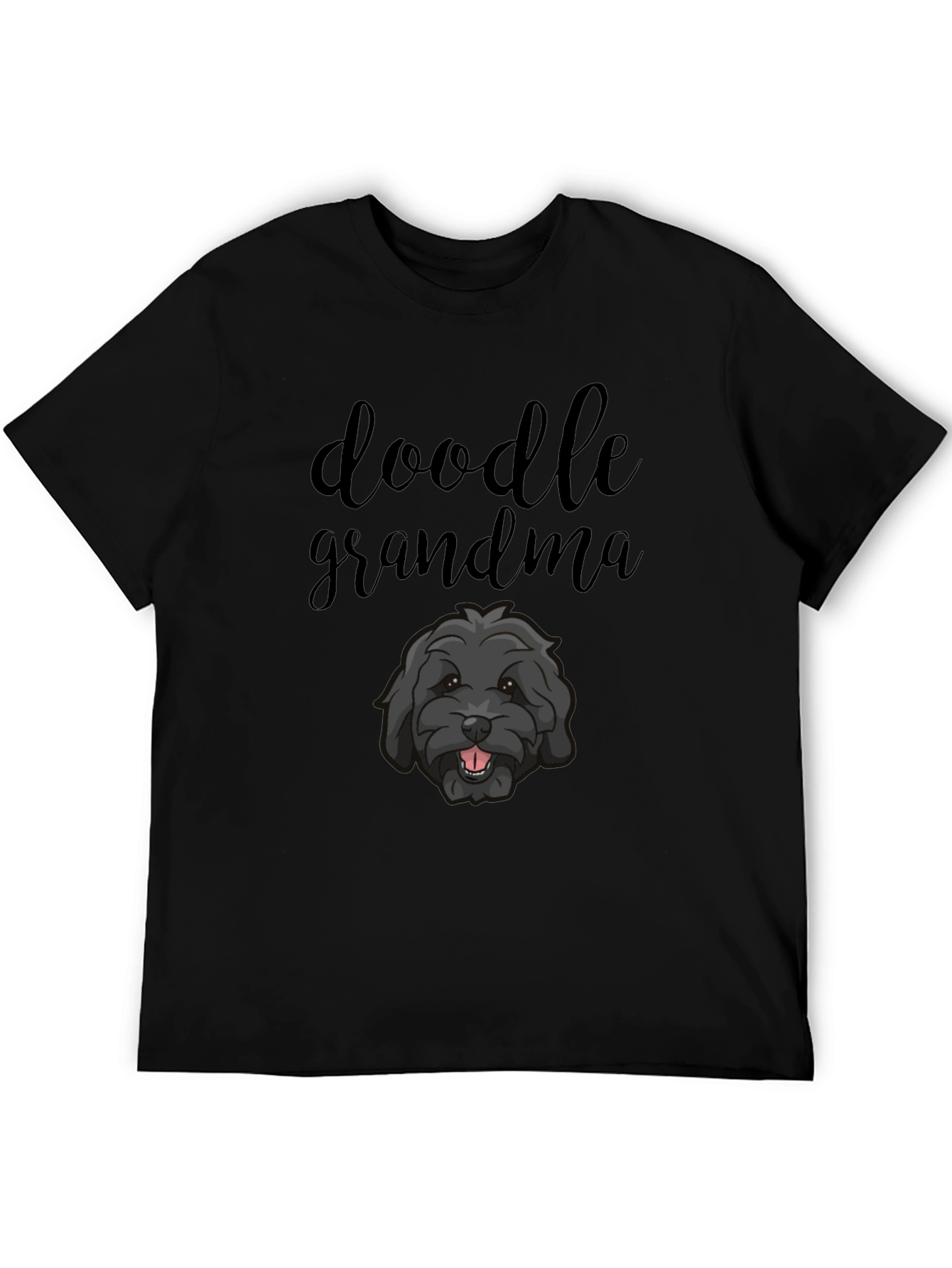 Black Doodle Grandma T-Shirt - Cute Dog Lover Tee view 5