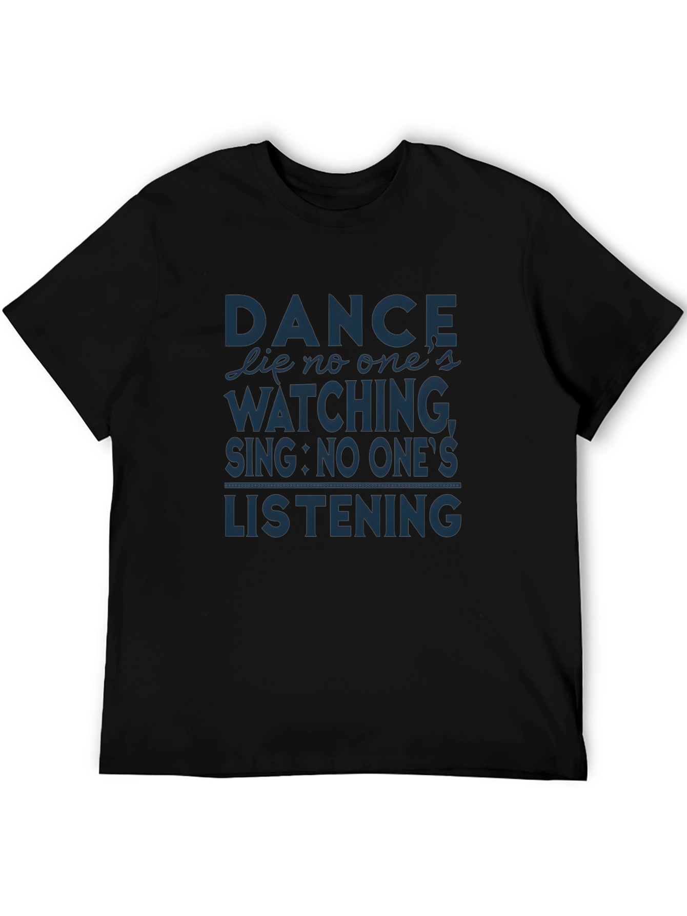 Black Dance Like No One's Watching Graphic T-Shirt view 5