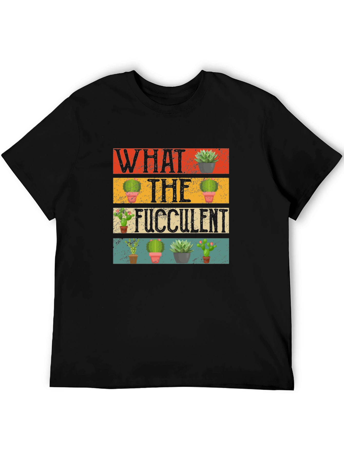 Black What the Fucculent Graphic Tee view 5