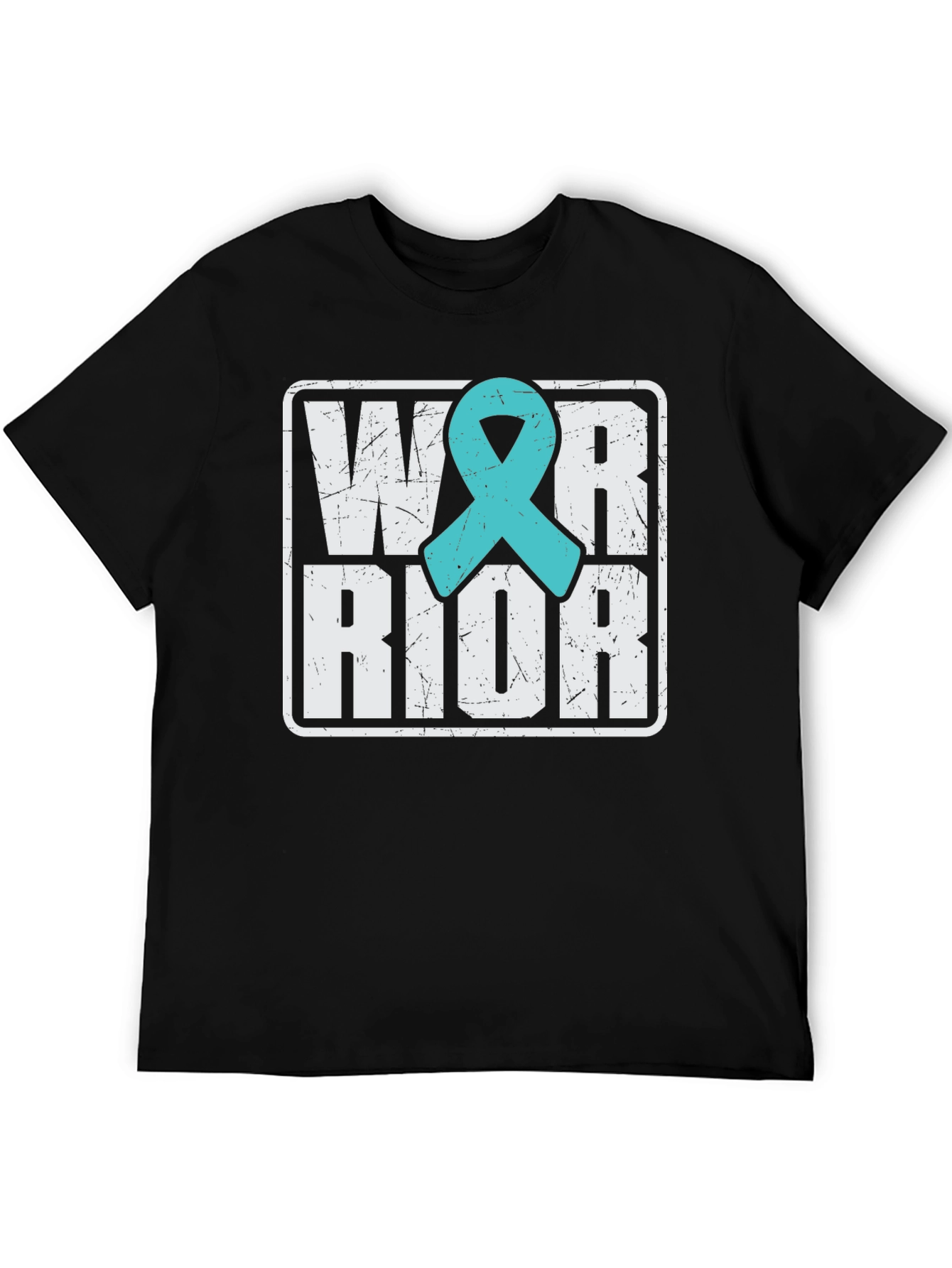 Black Warrior Teal Ribbon T-Shirt view 5