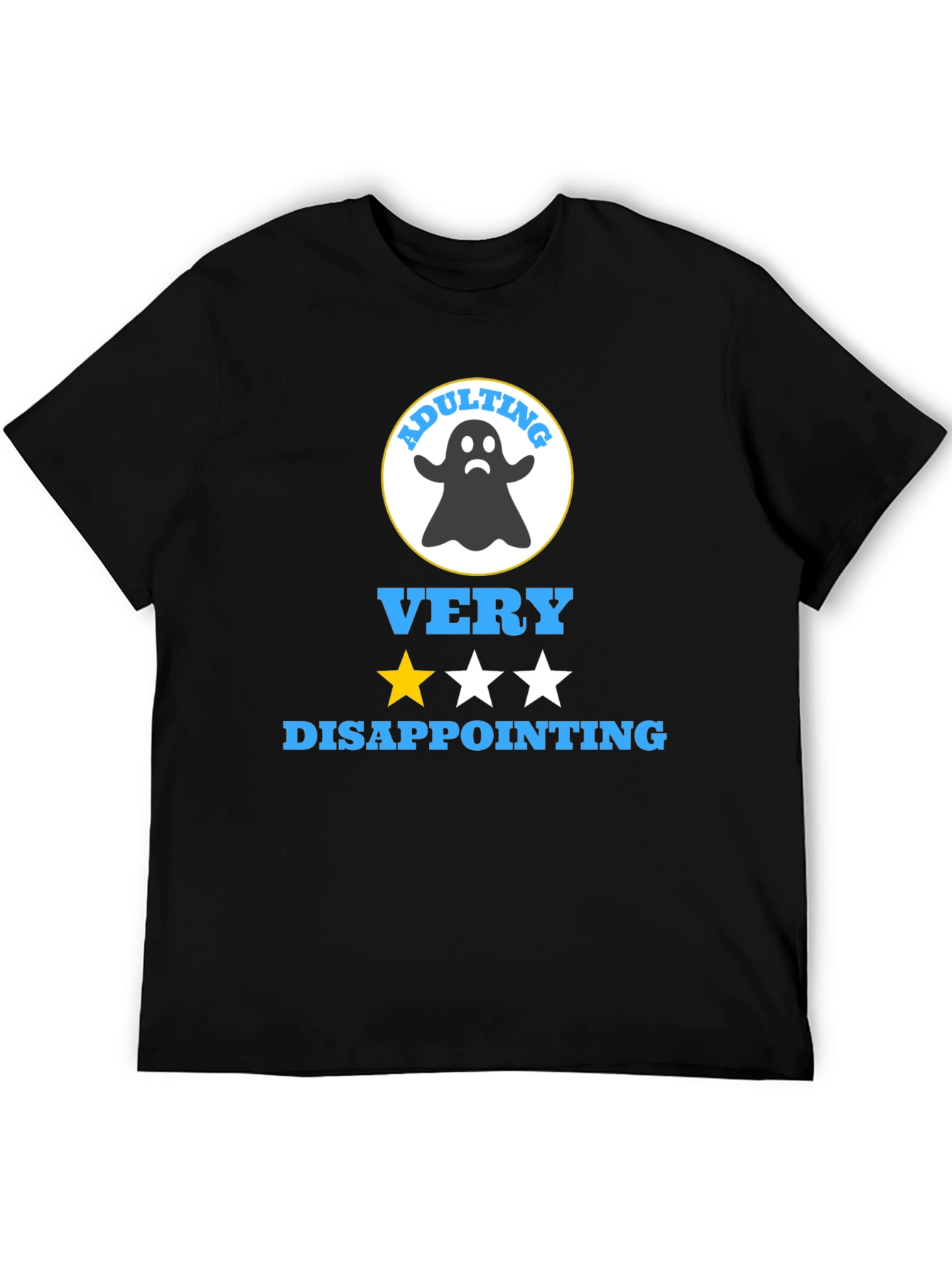 Black Adulting Disappointing Graphic T-Shirt view 5