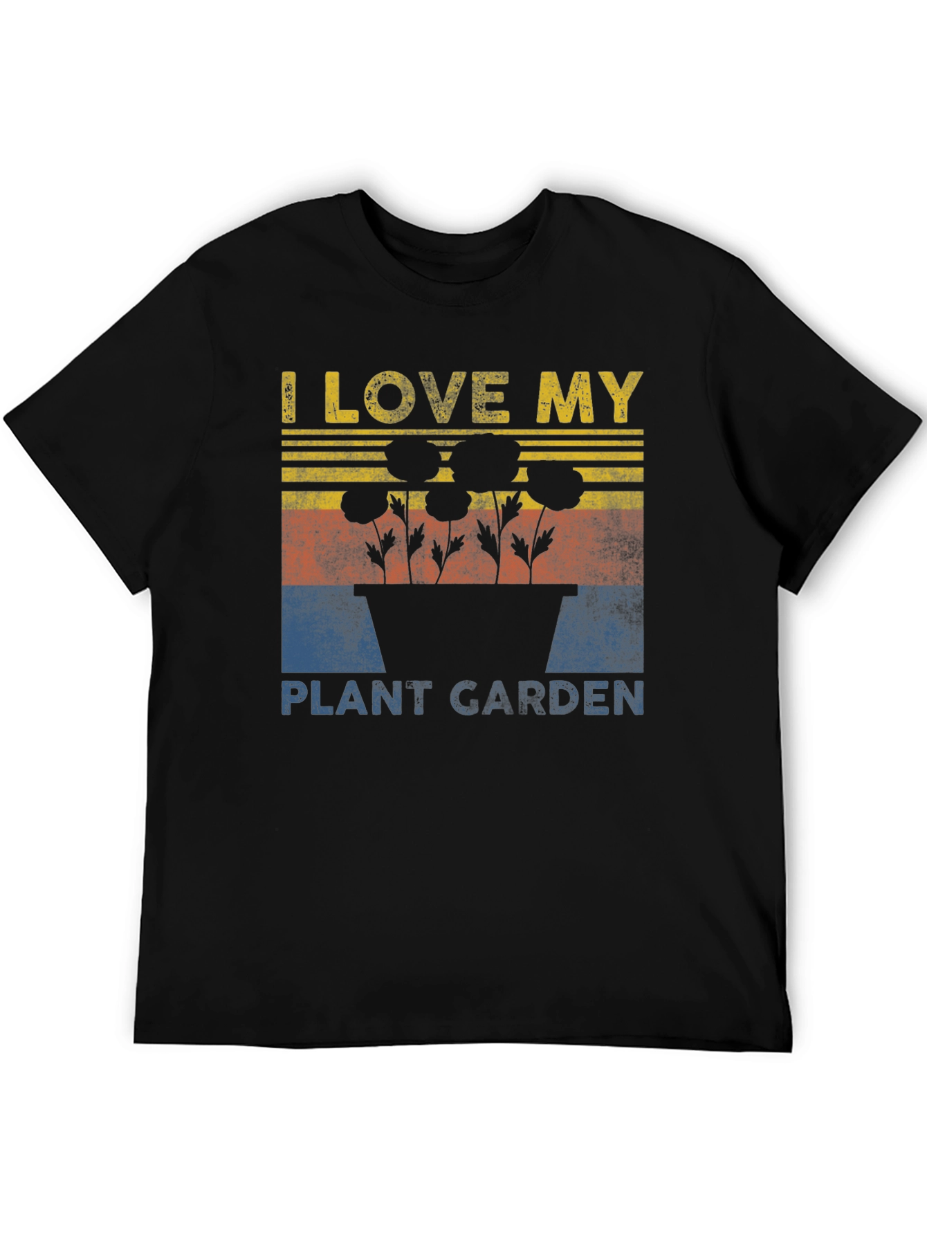 Black I Love My Plant Garden T-Shirt view 5