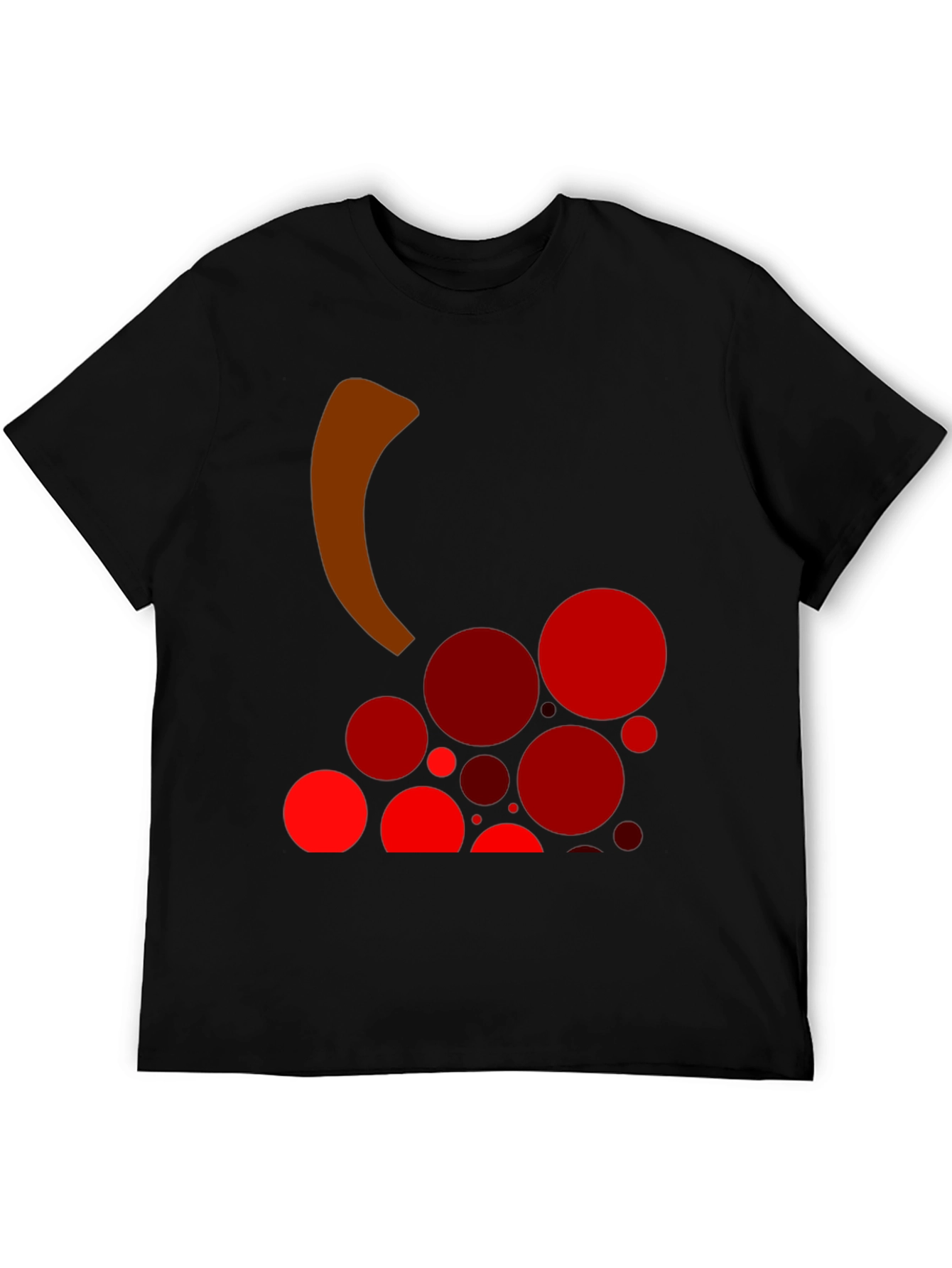 Black Grape Design Black T-Shirt view 5