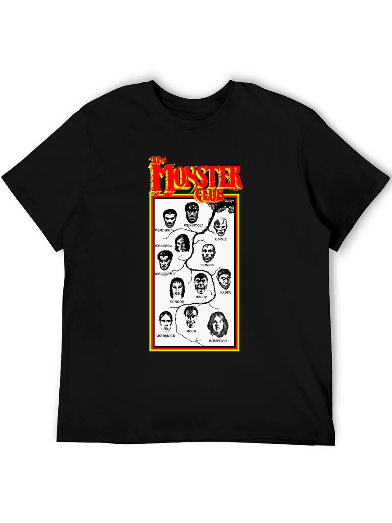 Black Monster Club Graphic T-Shirt view 5