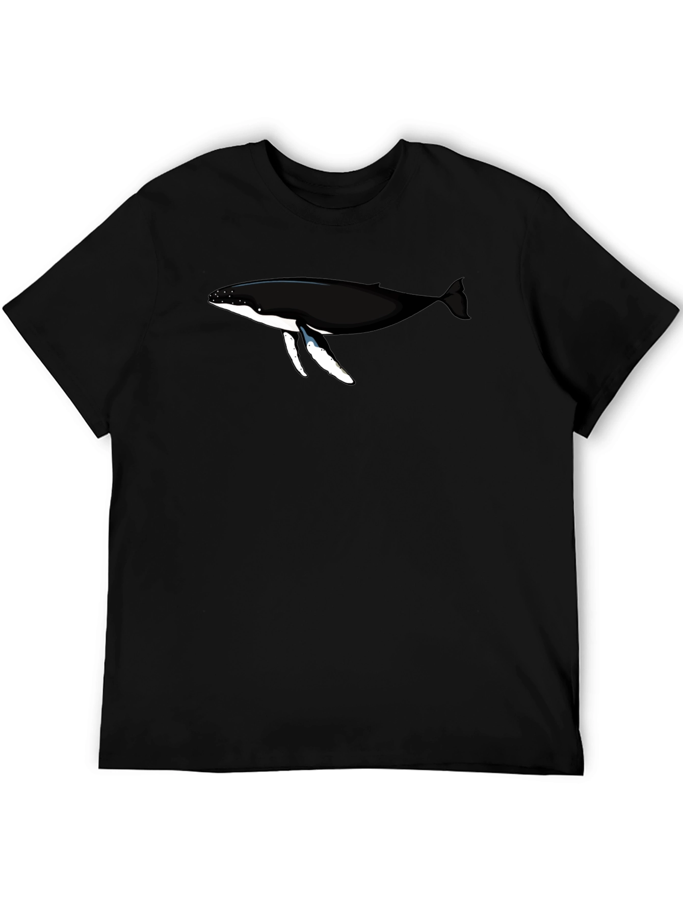 Black Whale Graphic Black T-Shirt | Coastal Style view 5