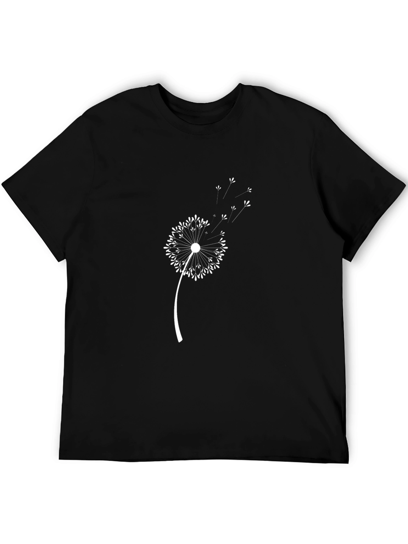 Black Dandelion Graphic Black T-Shirt view 5