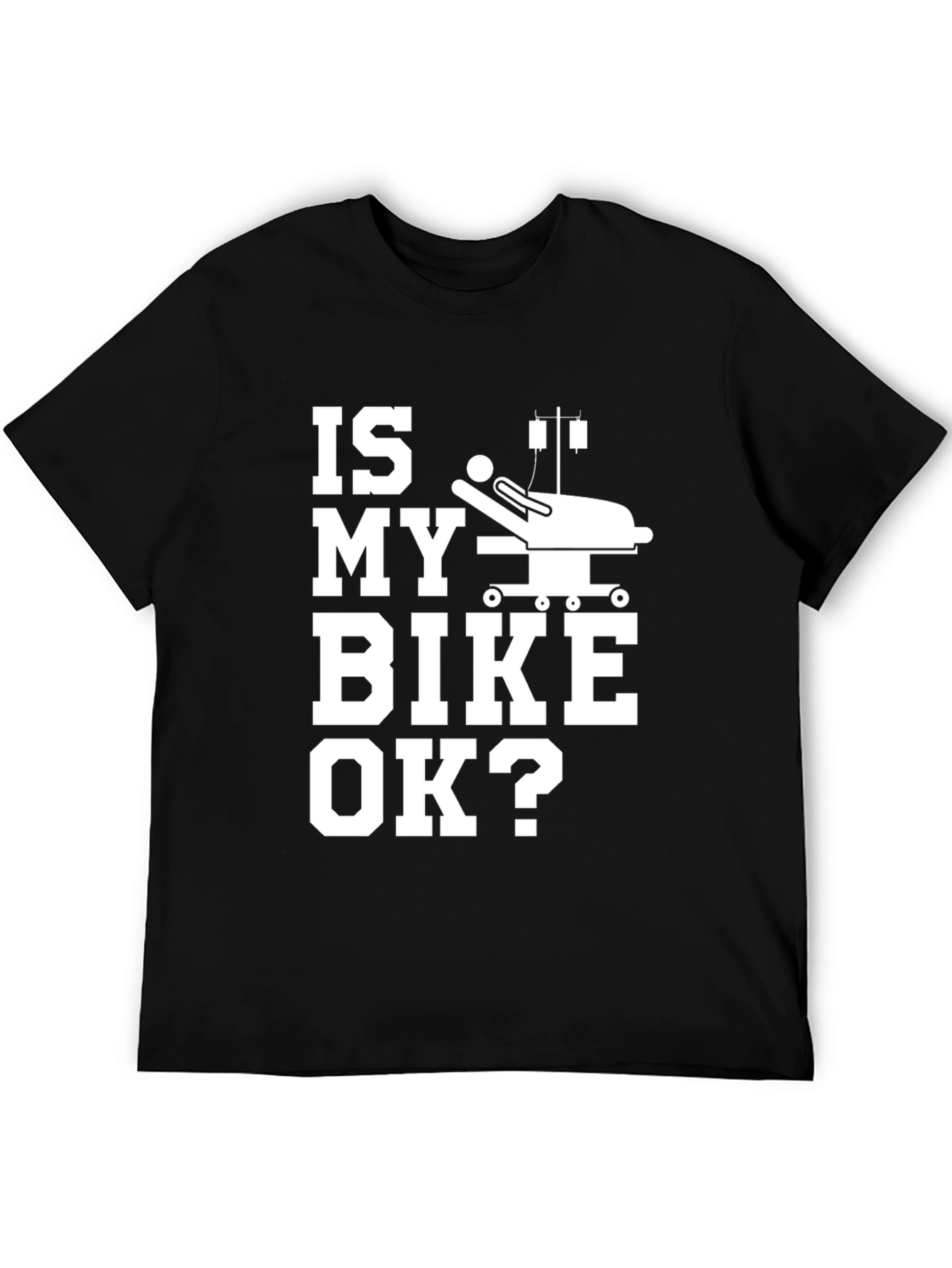 Black Is My Bike OK? Graphic Tee view 5