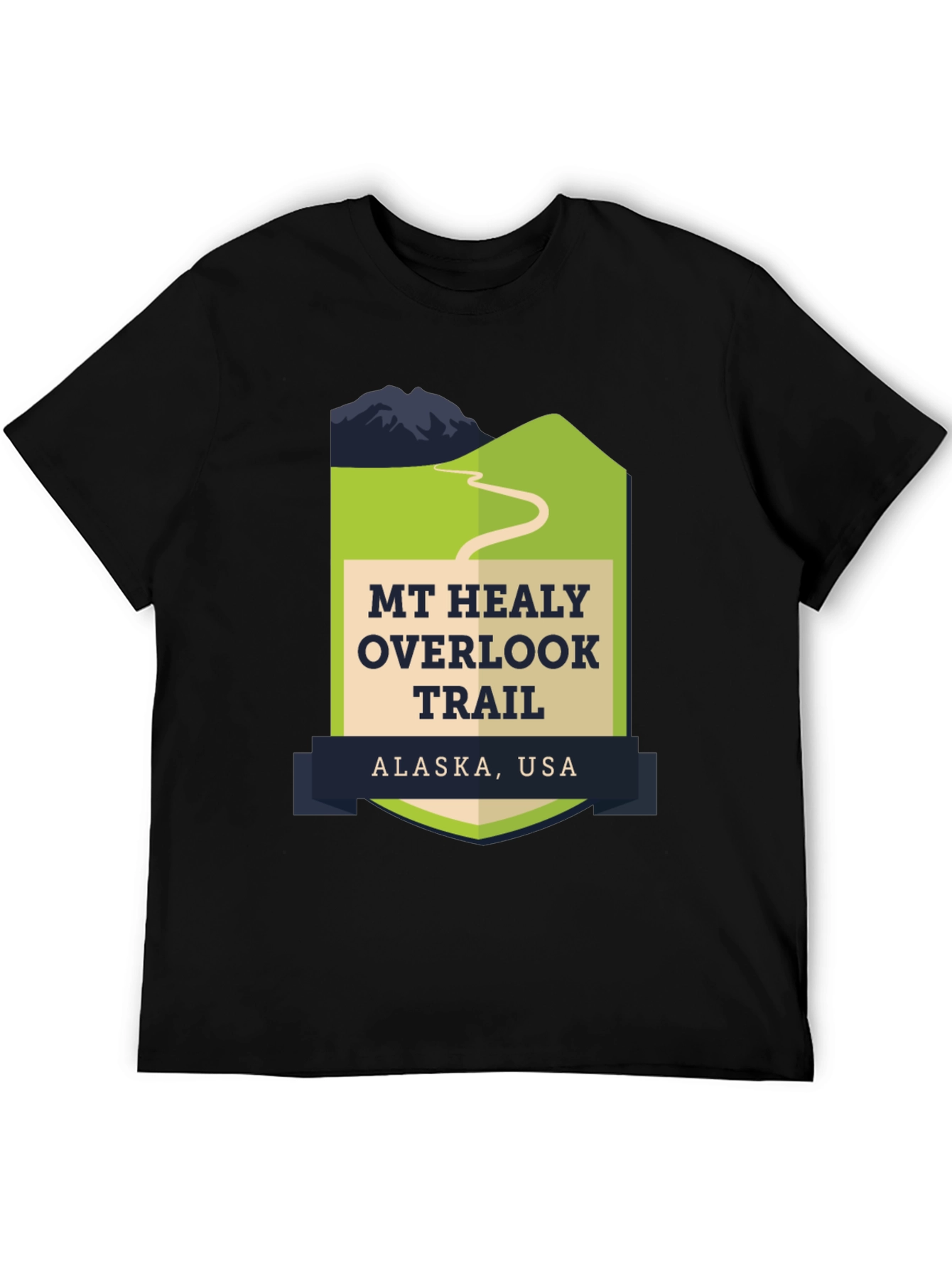 Black Mt. Healy Overlook Trail Alaska T-Shirt view 5
