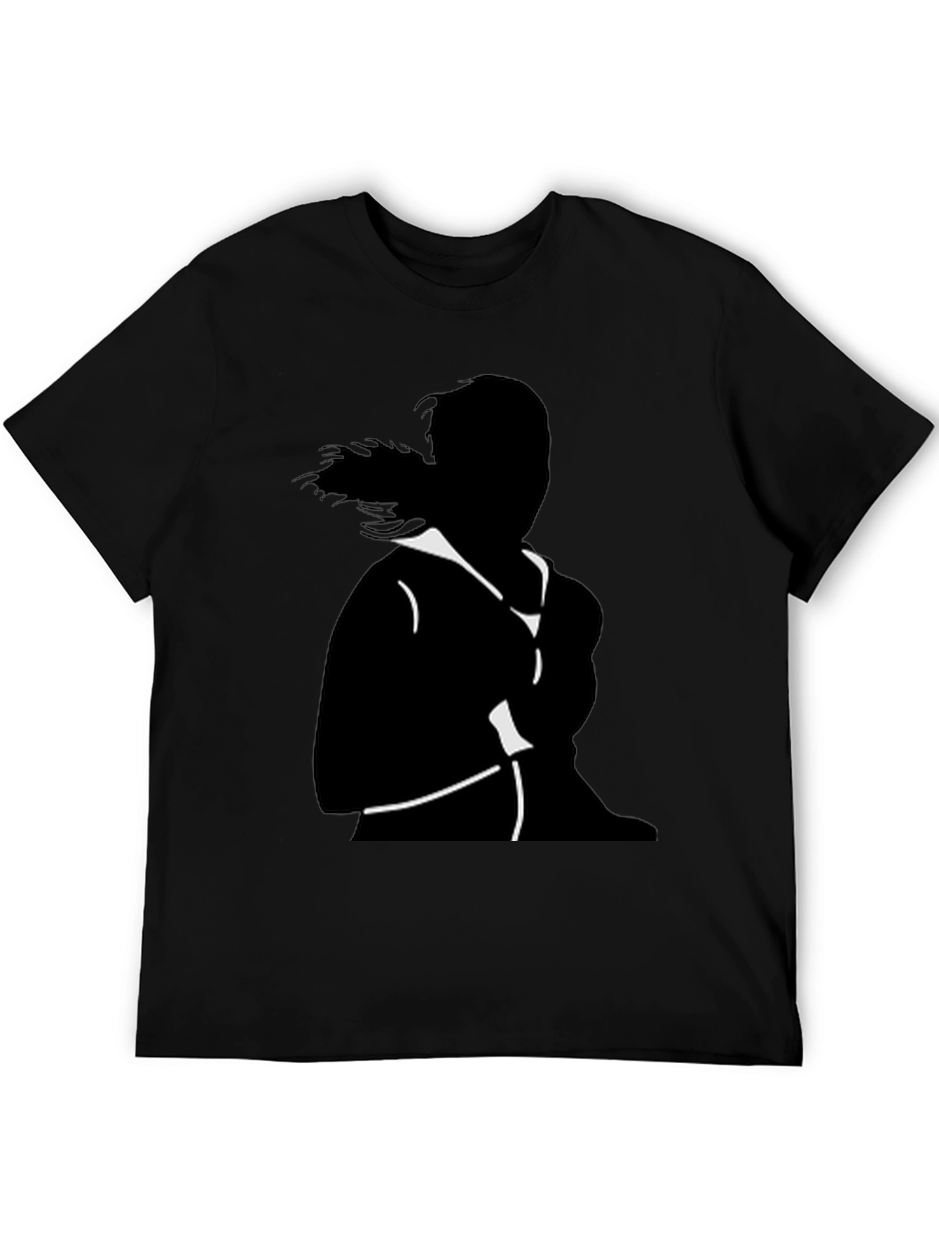 Black Silhouette Graphic Tee - Cool & Casual Style view 5