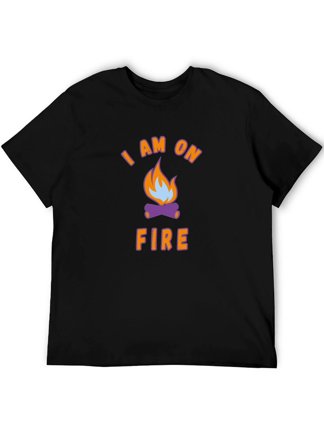 Black I Am On Fire Graphic Tee view 5