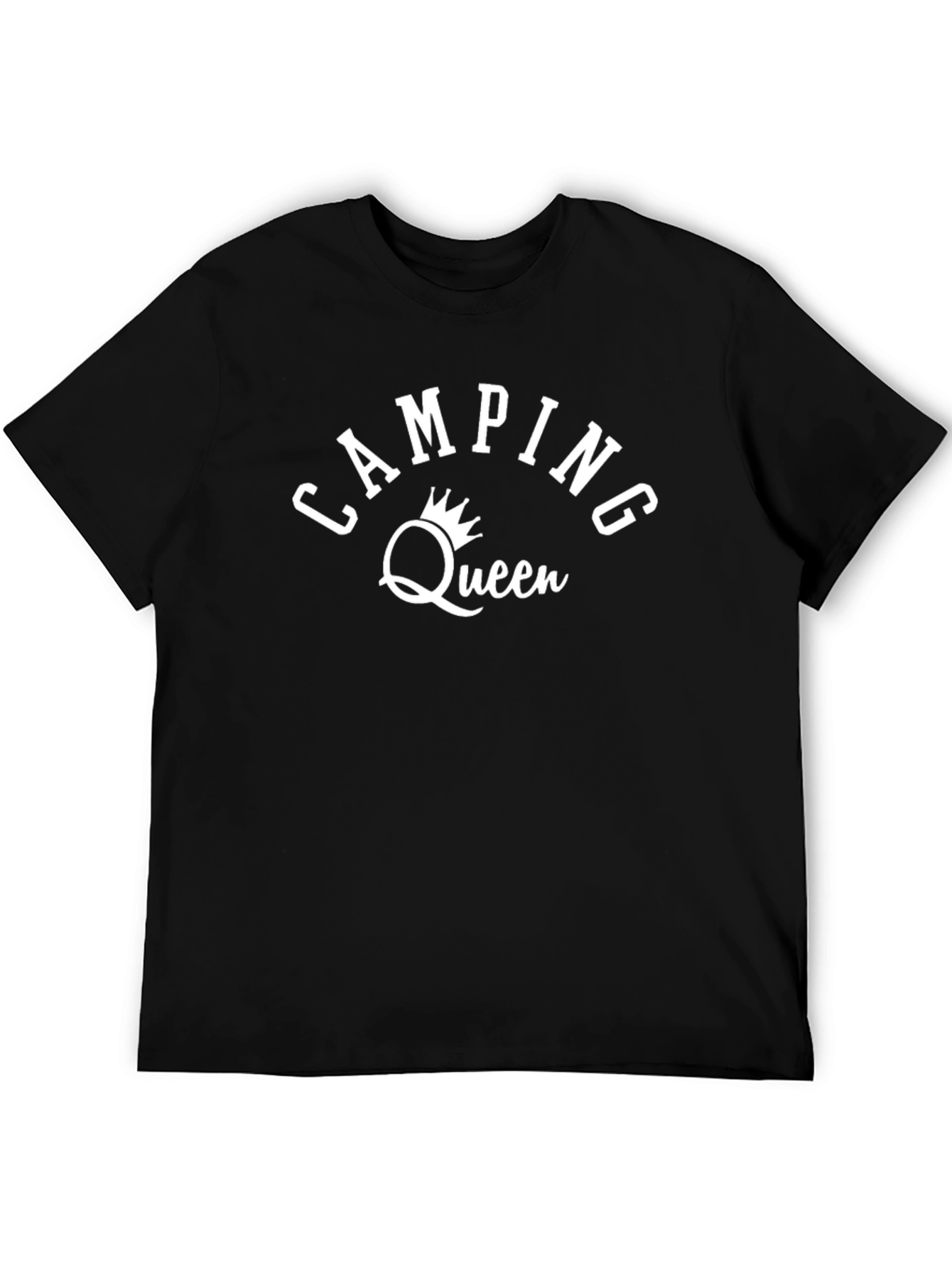Black Camping Queen Black Graphic Tee view 5