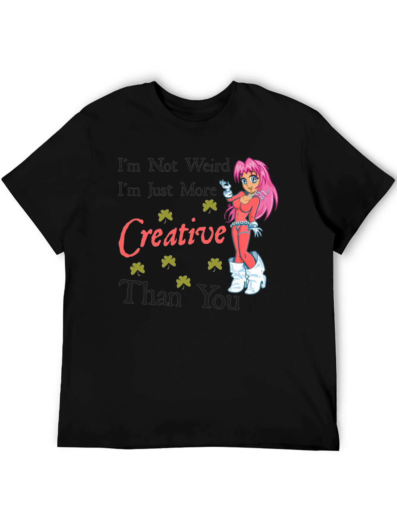 Black Creative Graphic T-Shirt - Unique Design view 5