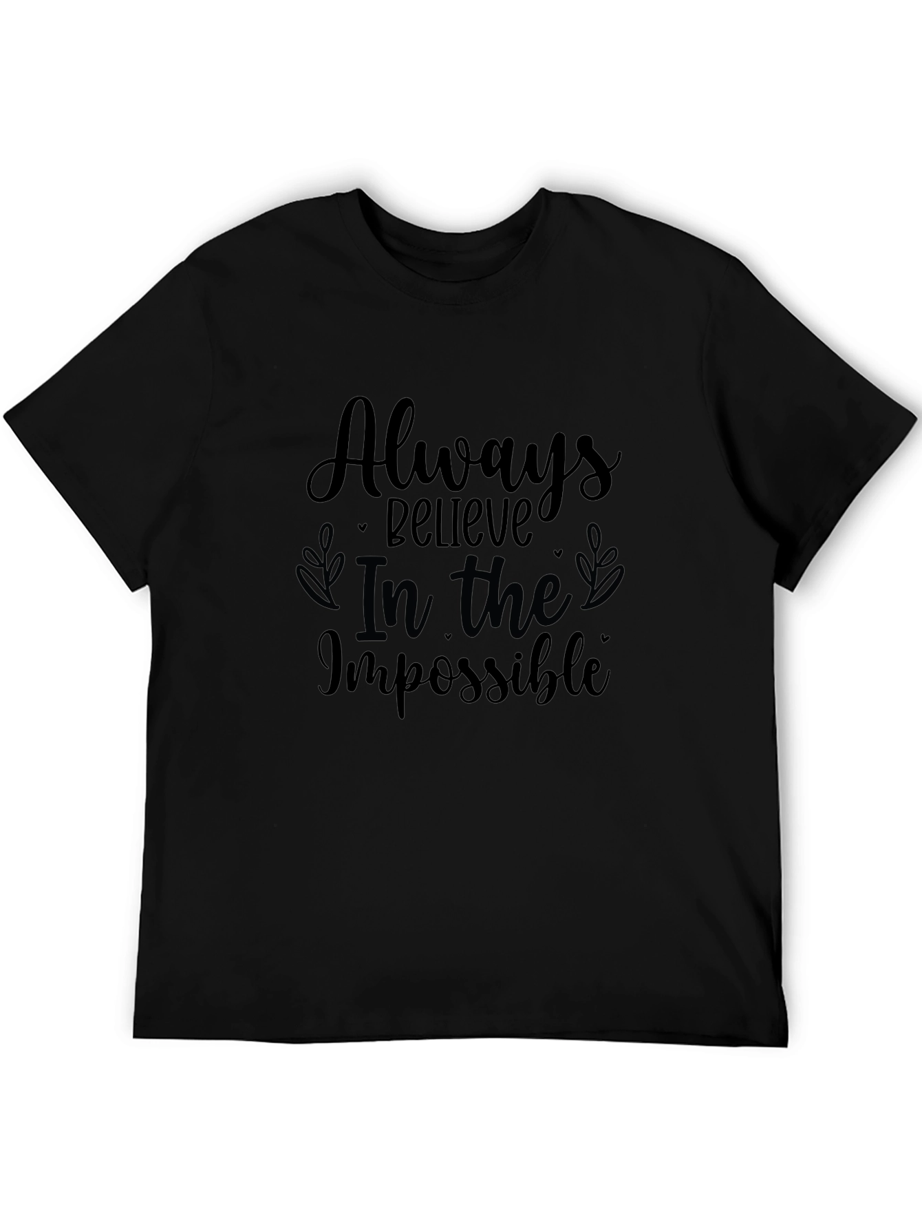 Black Believe in the Impossible Black Tee view 5