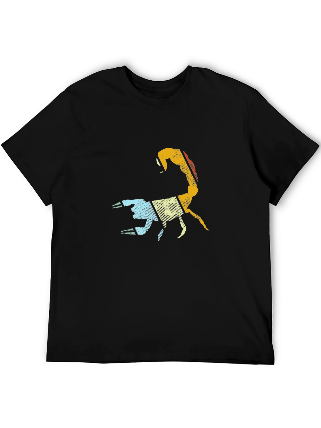 Black Retro Scorpion Graphic Tee - Cool Vintage Style view 5