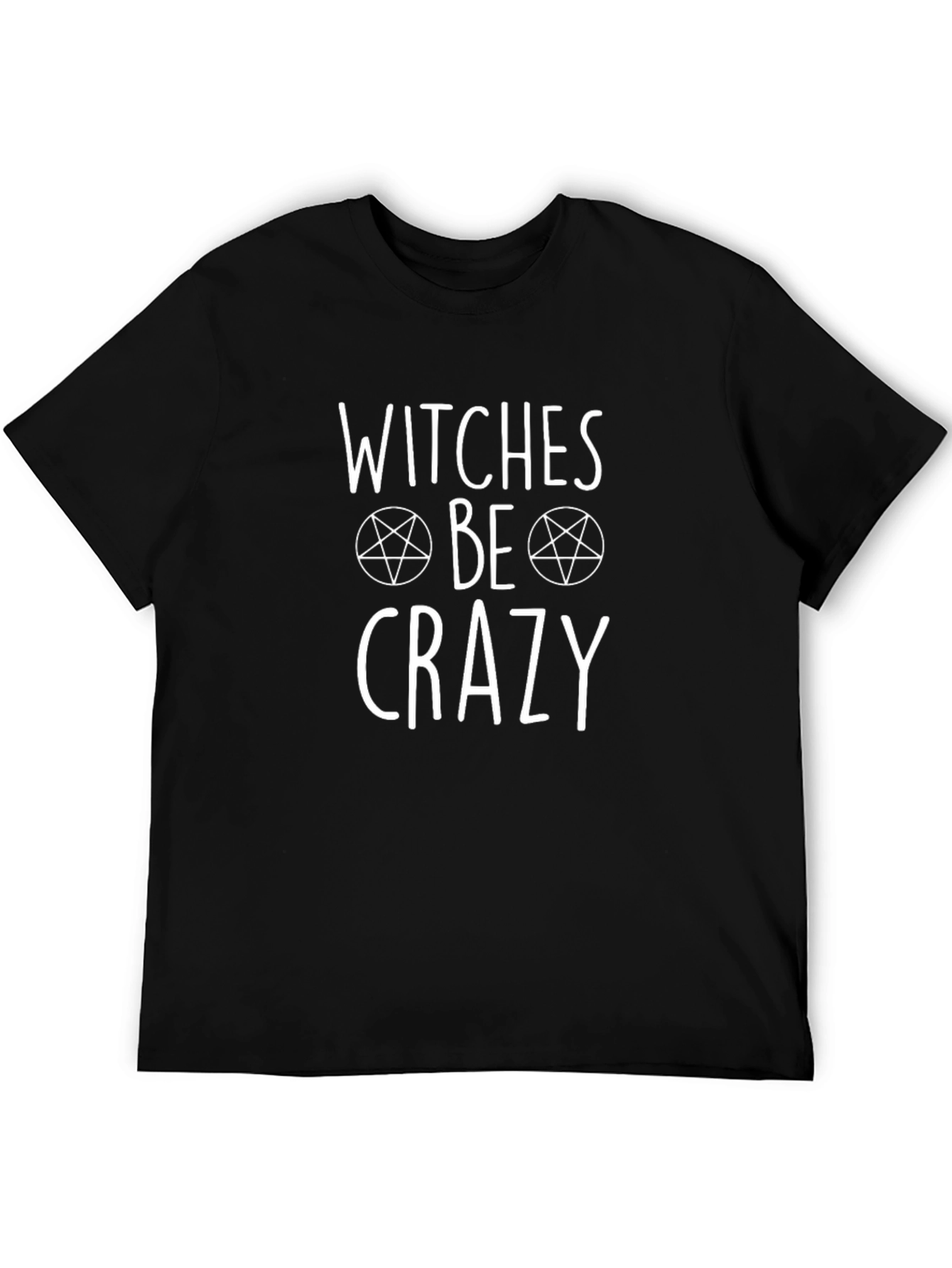 Black Witches Be Crazy T-Shirt - Black Graphic Tee view 5