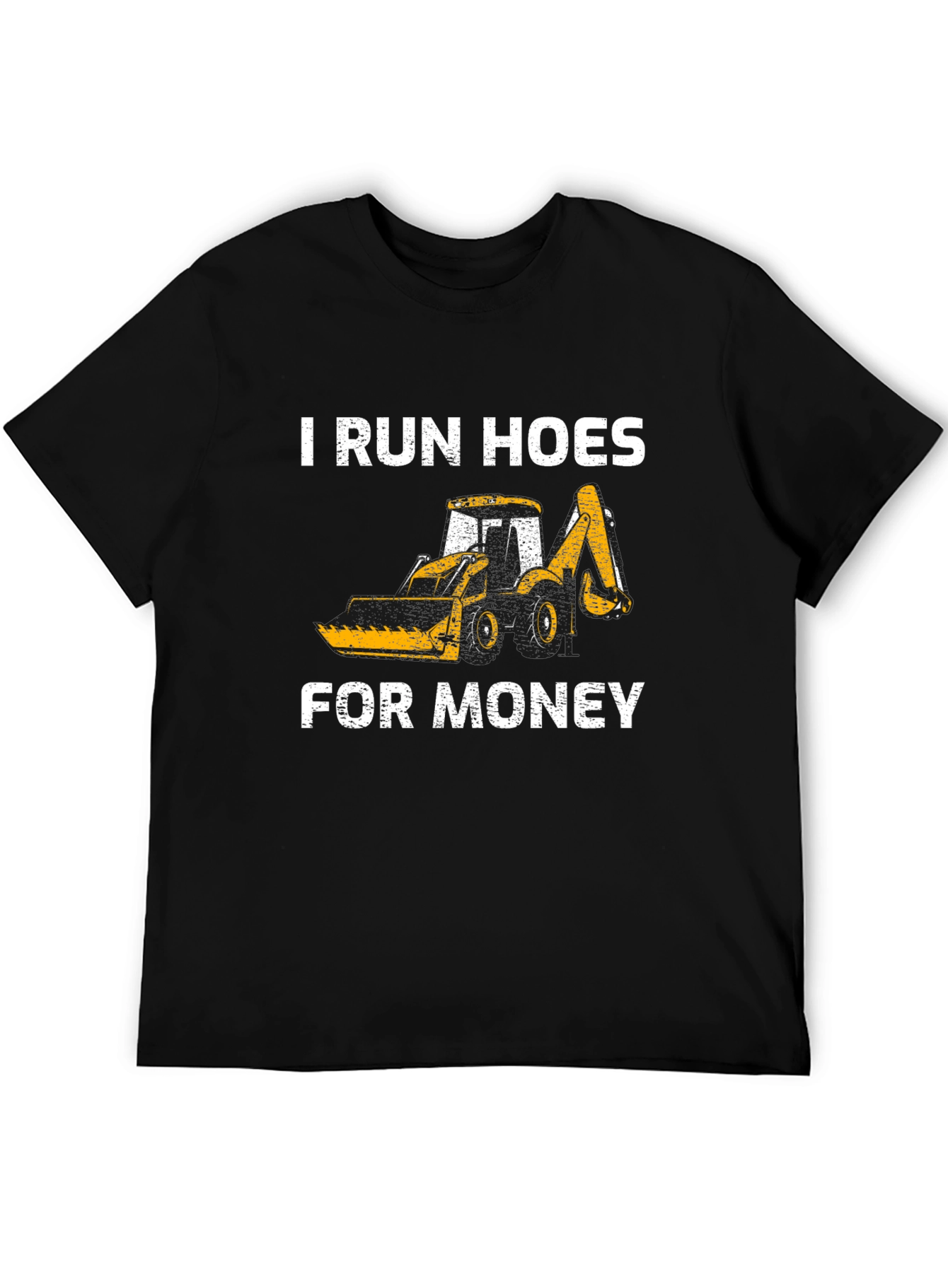 Black I Run Hoes For Money T-Shirt view 5