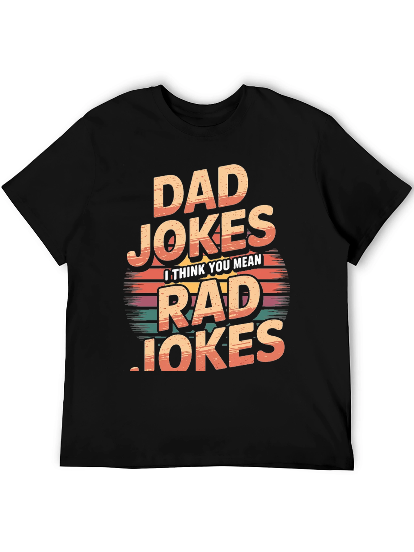 Black Dad Jokes Rad Jokes T-Shirt view 5
