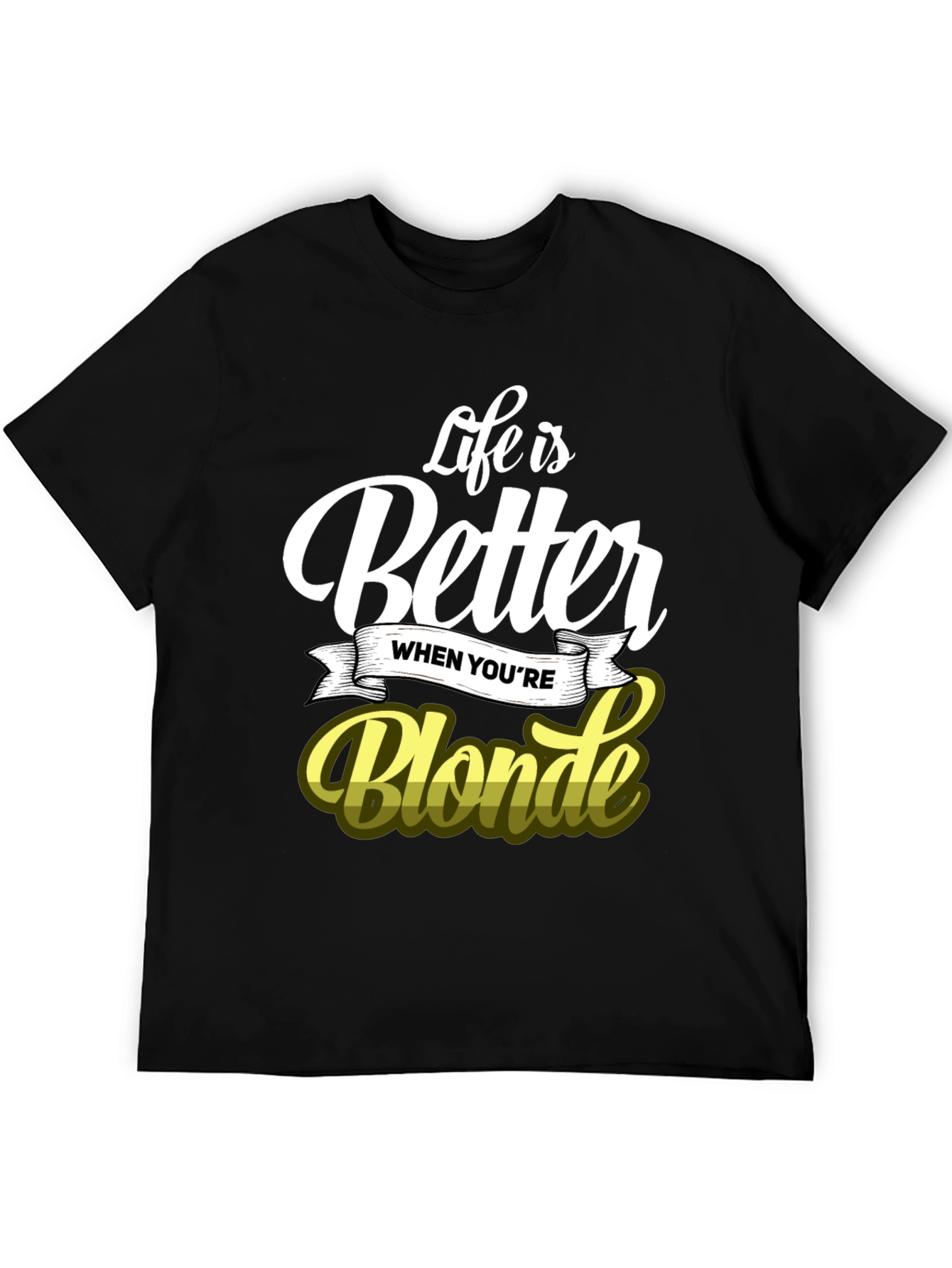 Black Life is Better When You're Blonde T-Shirt view 5