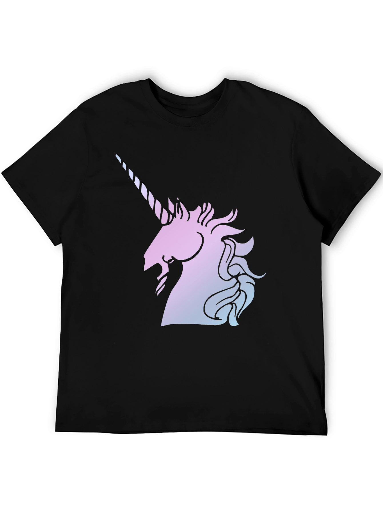Black Unicorn Graphic Black T-Shirt view 5