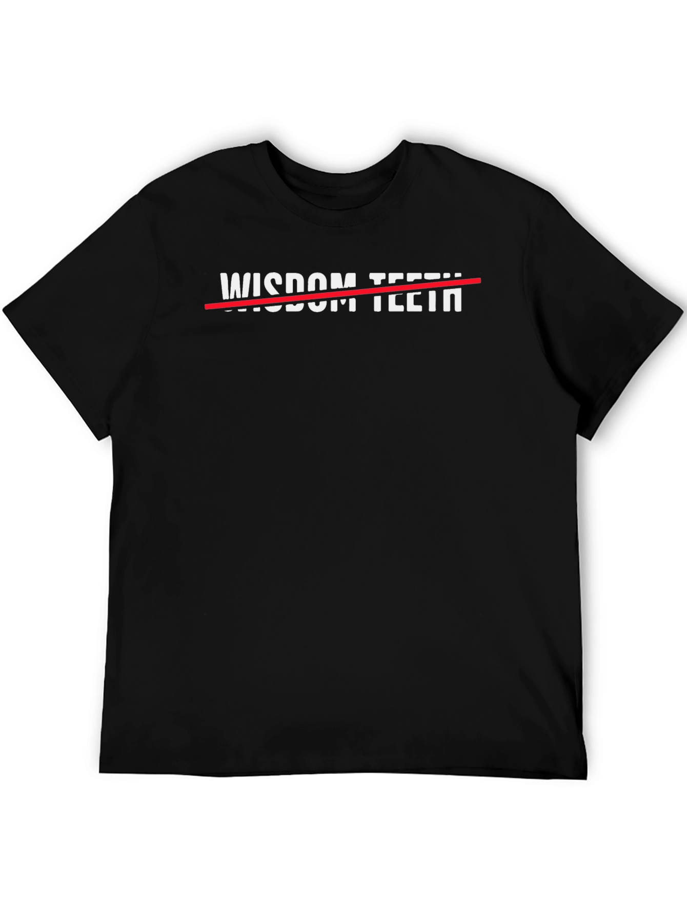 Black Wisdom Teeth Removed Funny Graphic T-Shirt view 5