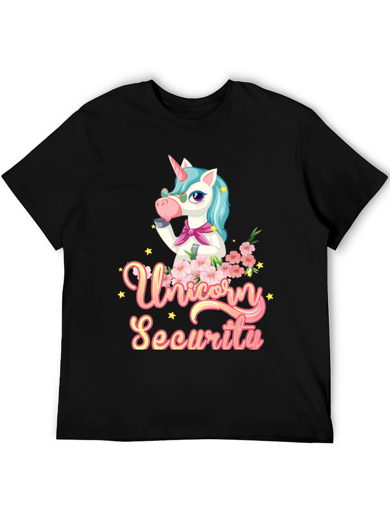 Black Unicorn Security T-Shirt - Magical Protection view 5