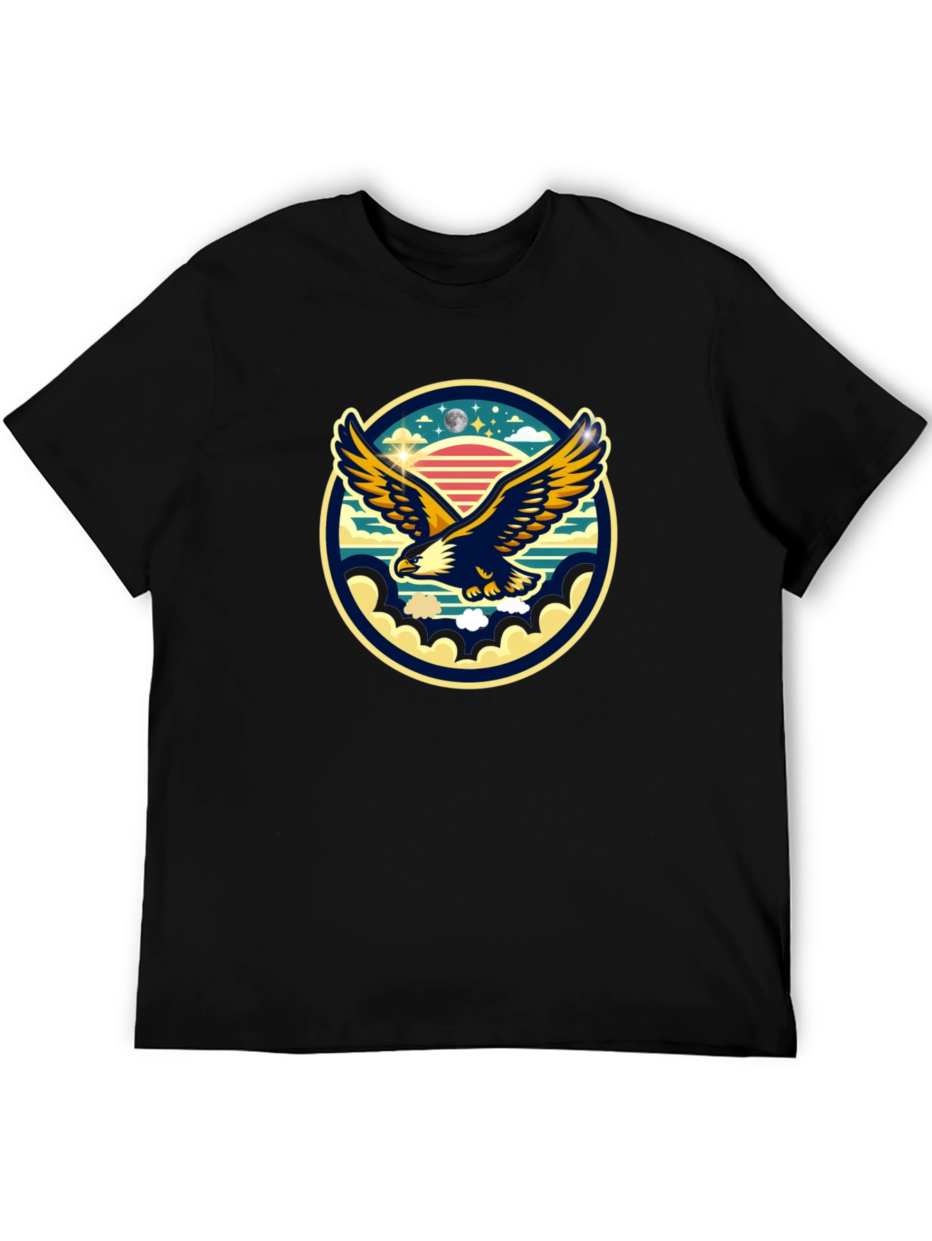 Black Eagle Graphic Tee - Retro Style view 5
