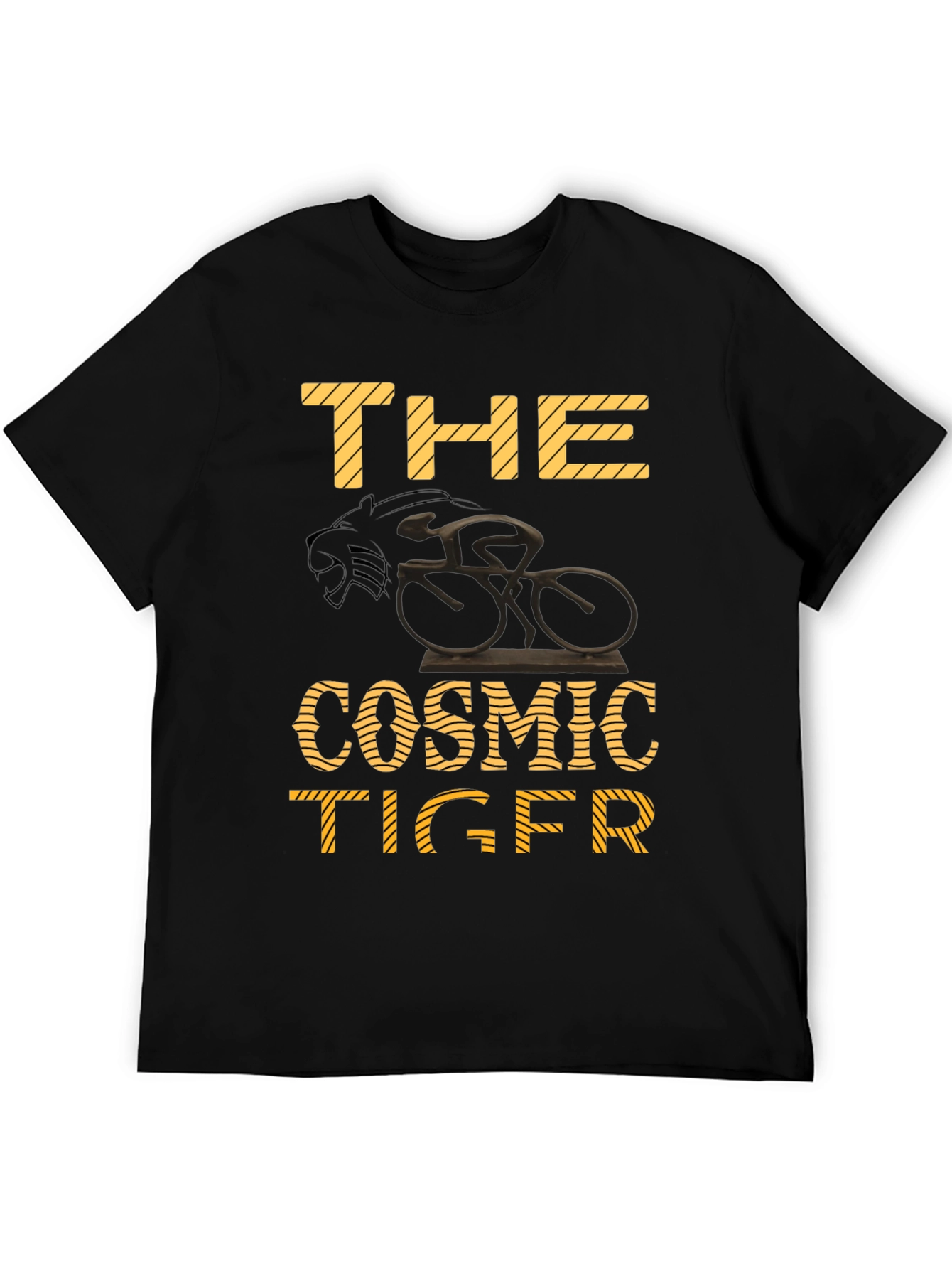 Black The Cosmic Tiger Black T-Shirt view 5
