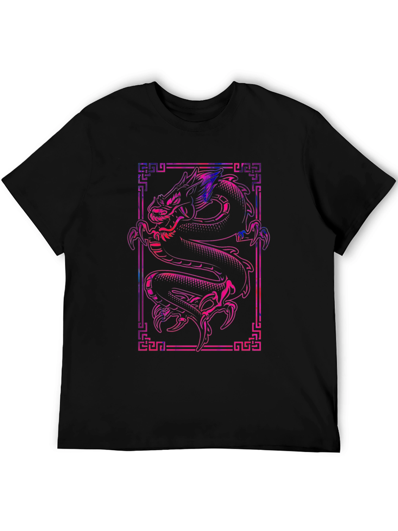 Black Dragon Graphic Tee - Stylish Black T-Shirt view 5