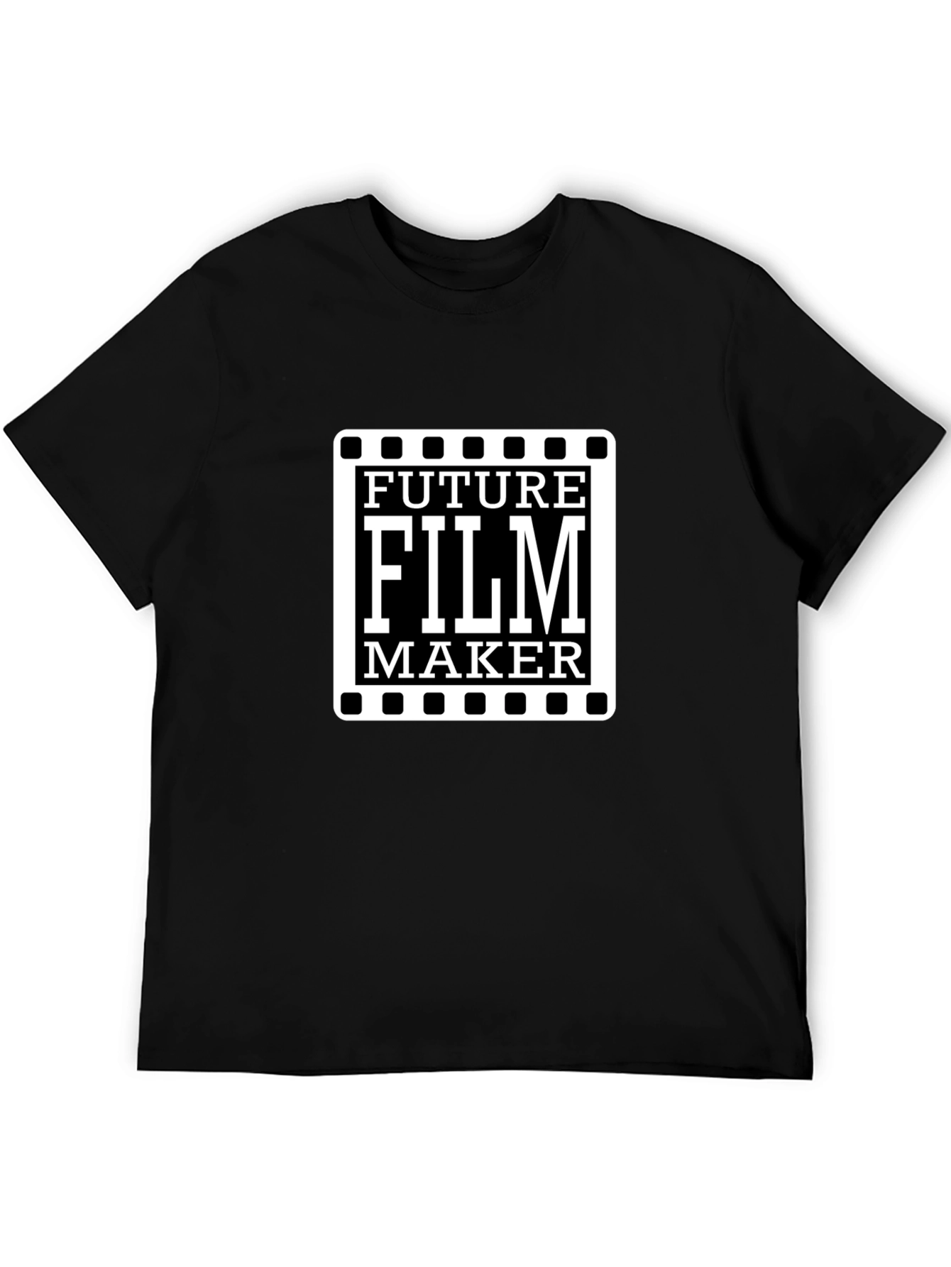 Black Future Film Maker Graphic Tee - Black T-Shirt view 5