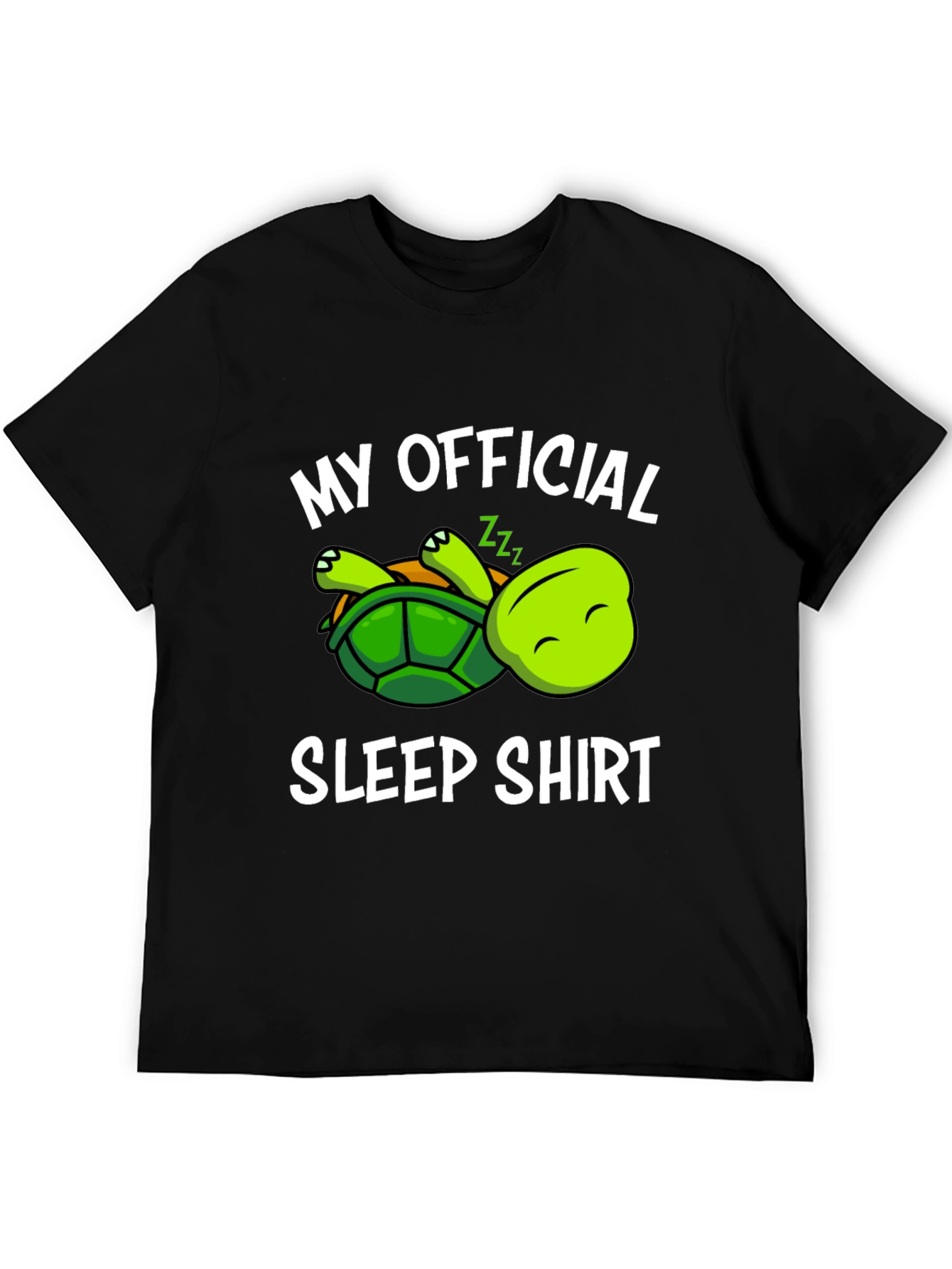 Black Turtle Sleep Shirt - Soft Cotton view 5