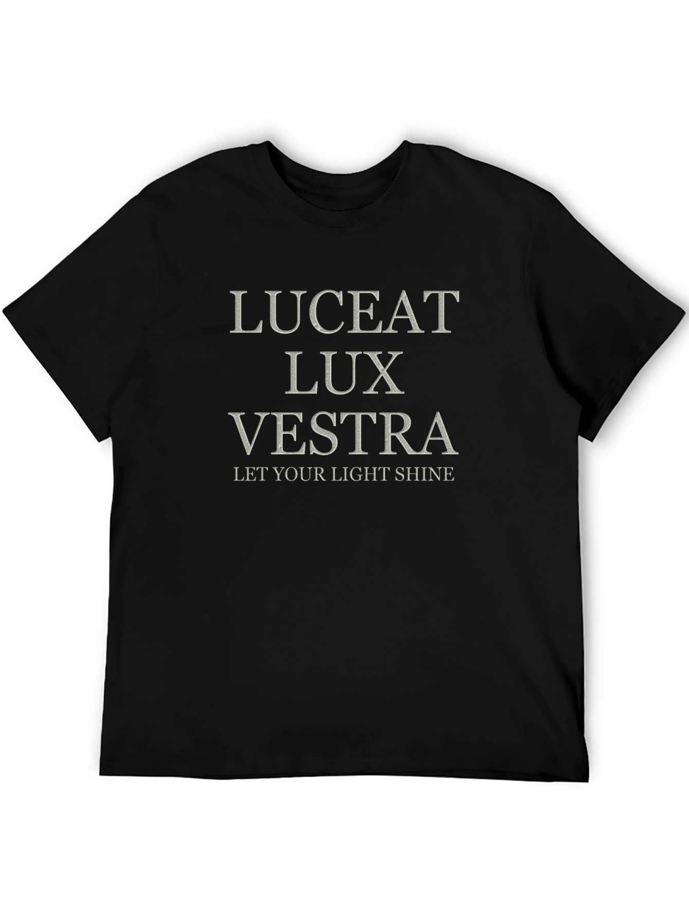 Black Luceat Lux Vestra Graphic Tee - Let Your Light Shine! view 5