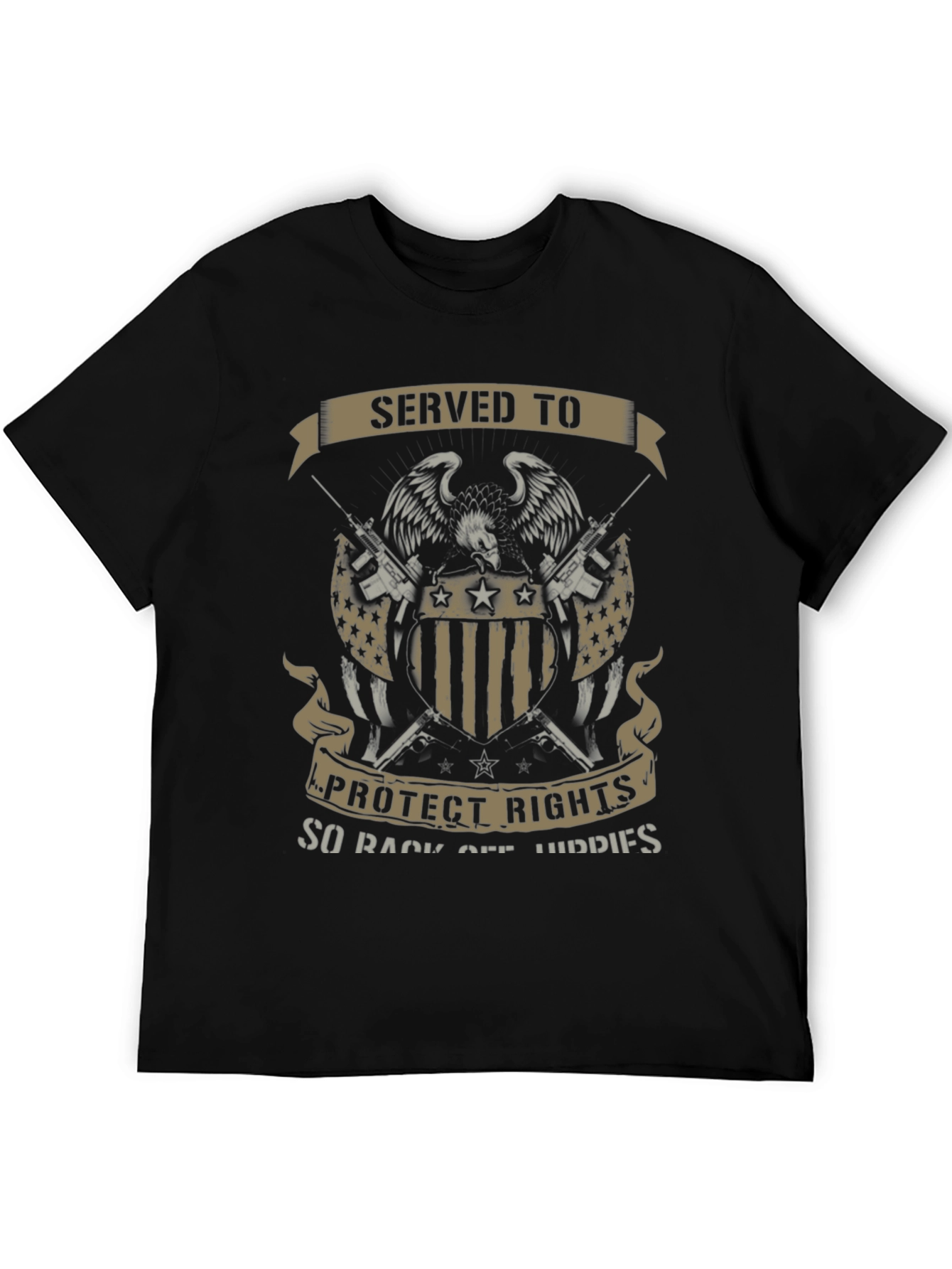 Black Served to Protect T-Shirt view 5
