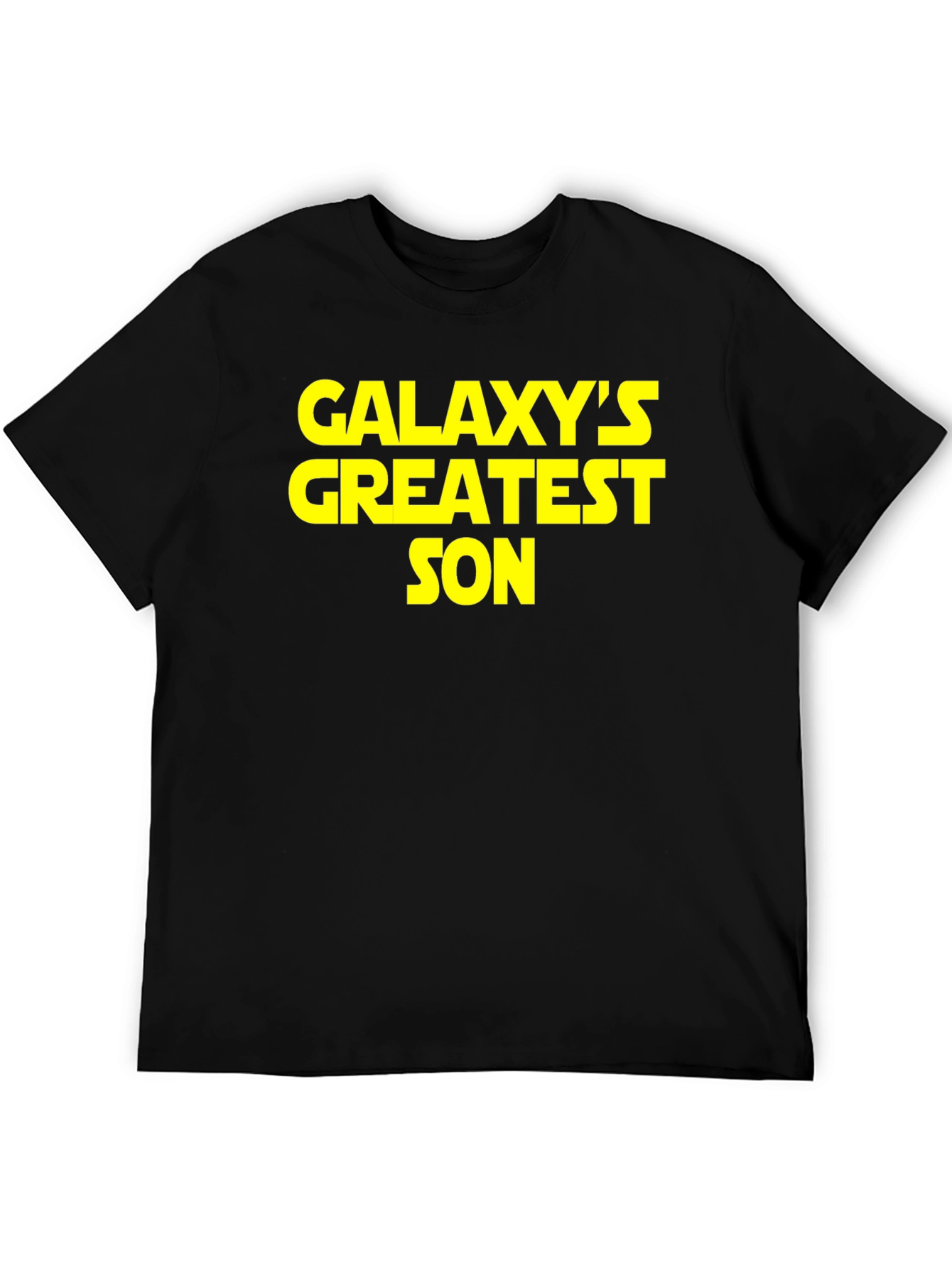 Black Galaxy's Greatest Son Black Graphic T-Shirt view 5