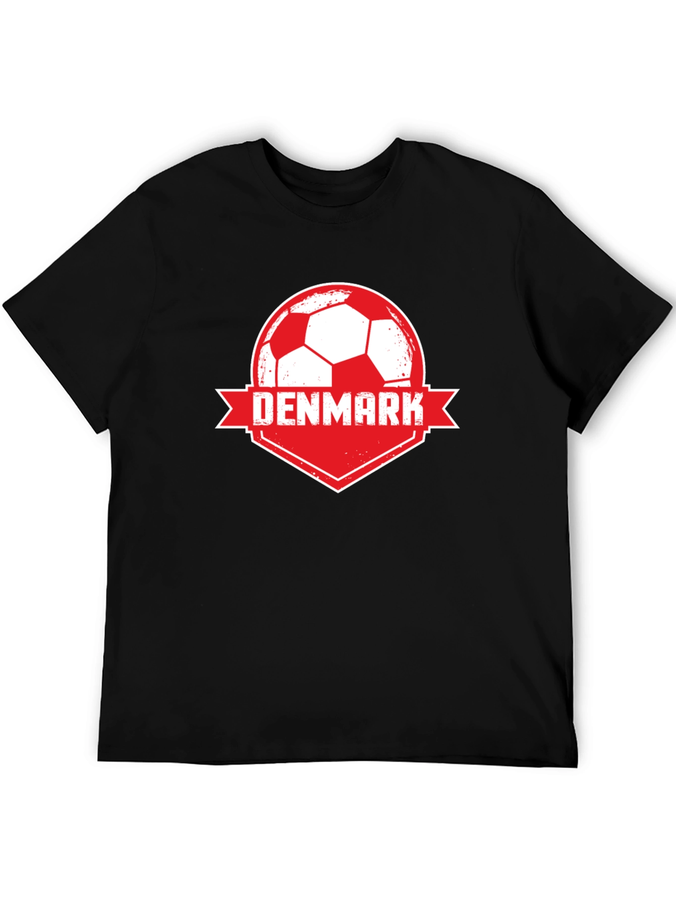 Black Denmark Soccer T-Shirt view 5