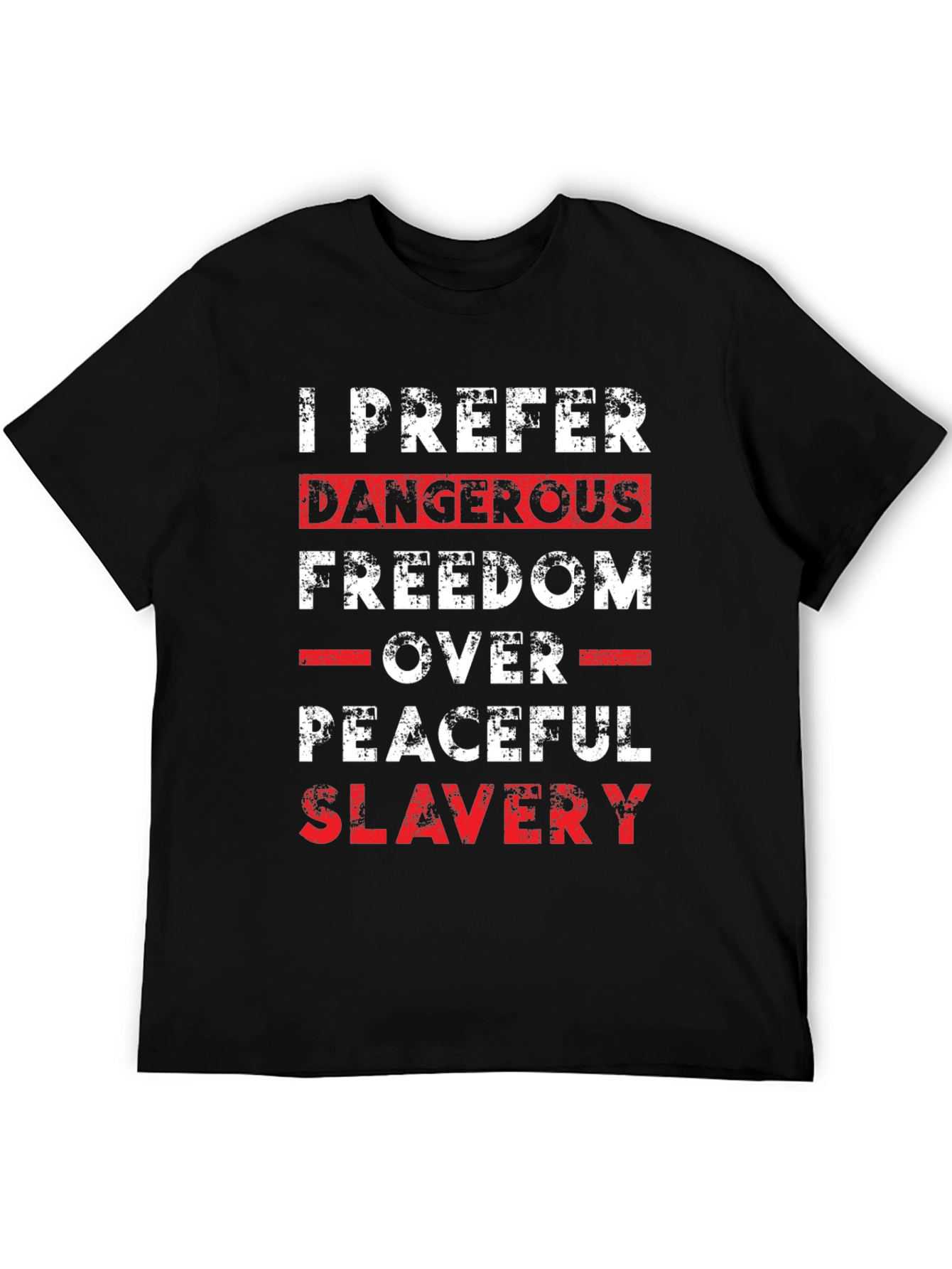 Black Dangerous Freedom Graphic Tee view 5