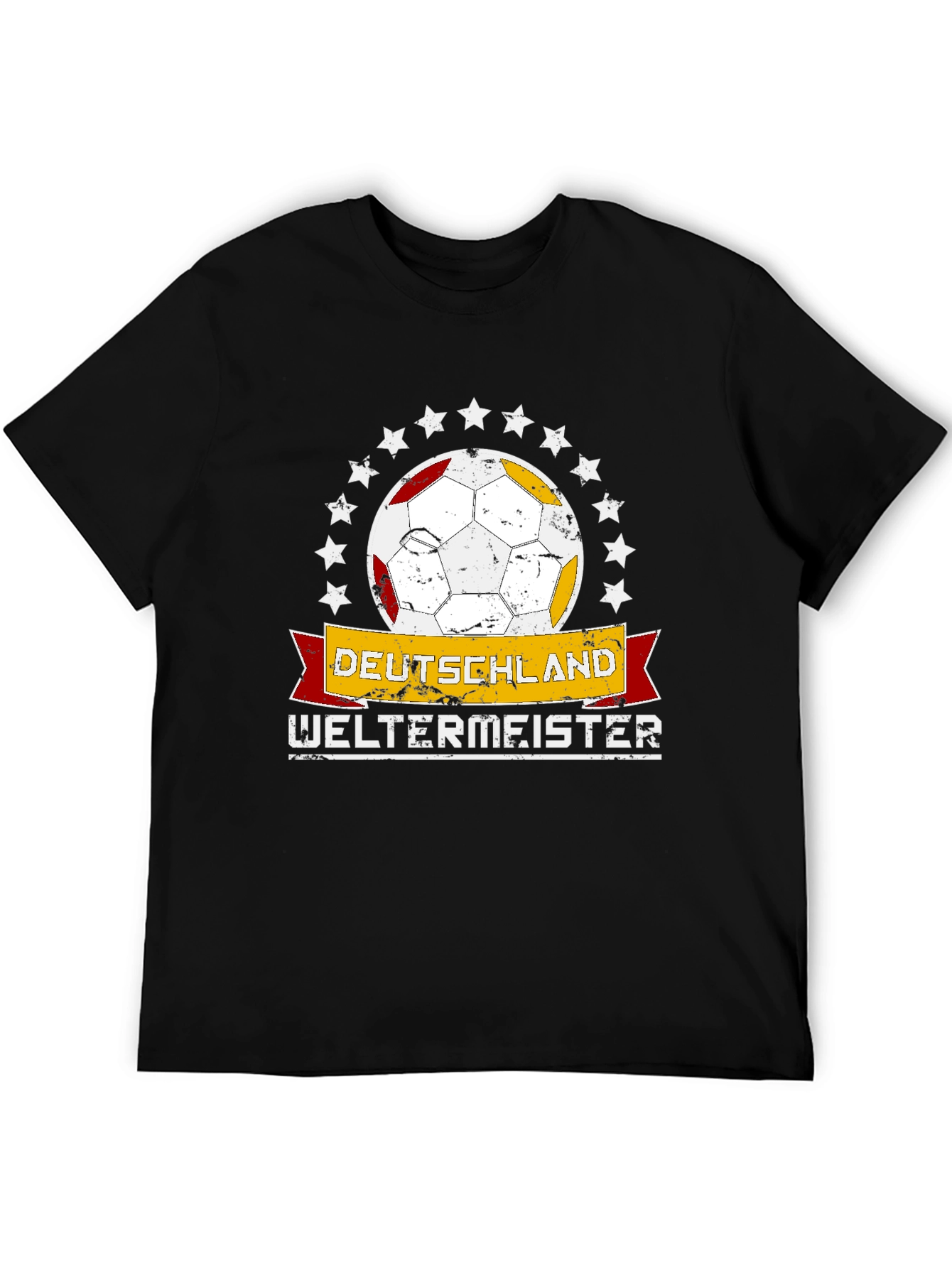Black Deutschland Weltmeister Soccer T-Shirt view 5