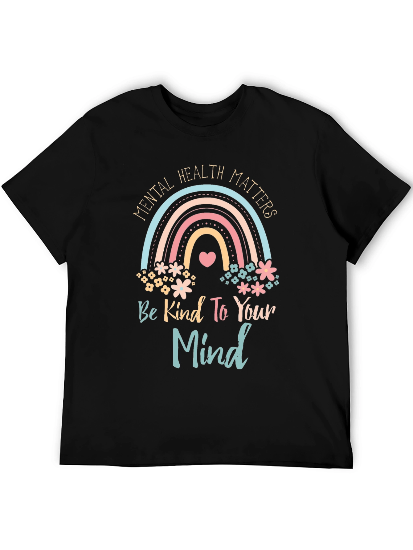 Black Mental Health Matters Graphic Tee - Be Kind to Your Mind view 5