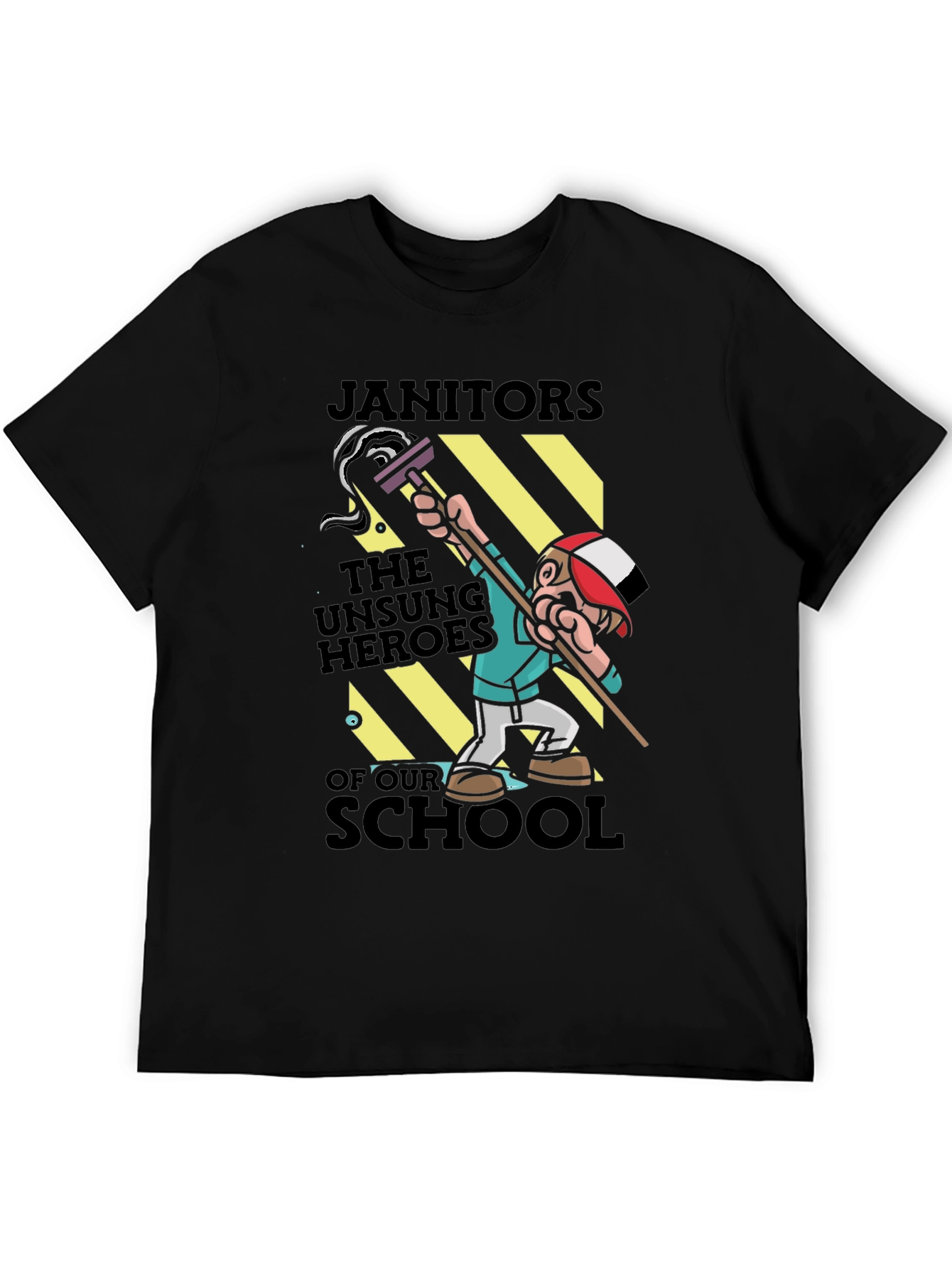 Black Janitors: The Unsung Heroes T-Shirt view 5