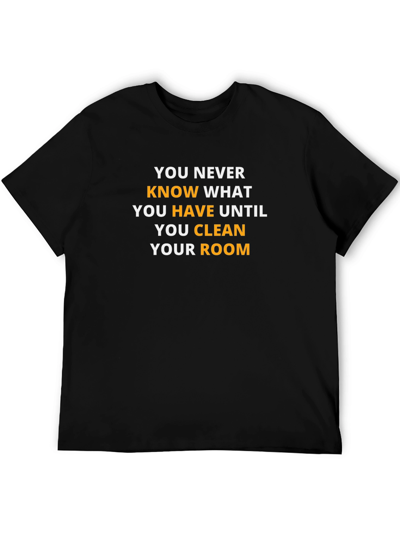 Black Clean Your Room Graphic Tee view 5