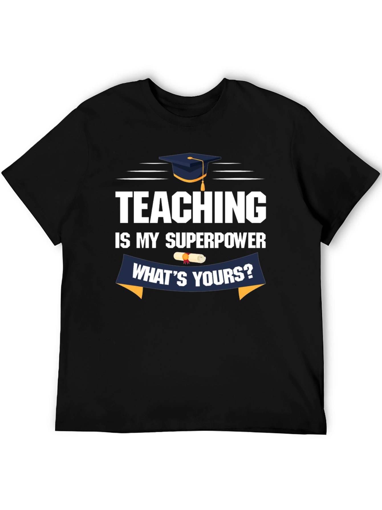 Black Teaching Is My Superpower T-Shirt view 5