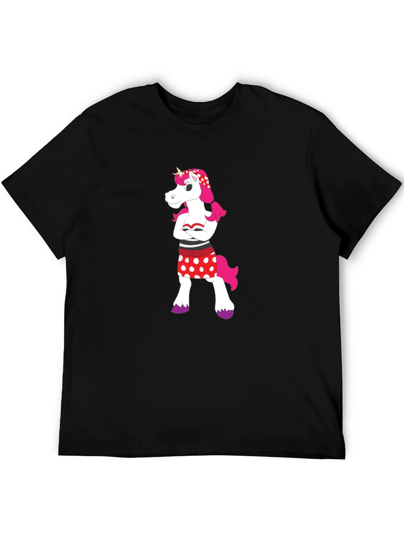 Black Unicorn Graphic Tee - Cool, Stylish, Unique view 5