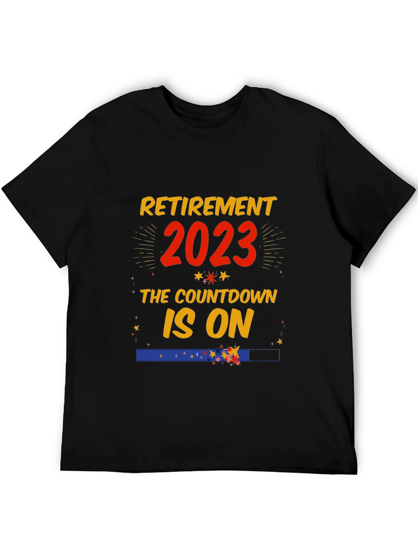 Black Retirement 2023 Countdown T-Shirt view 5