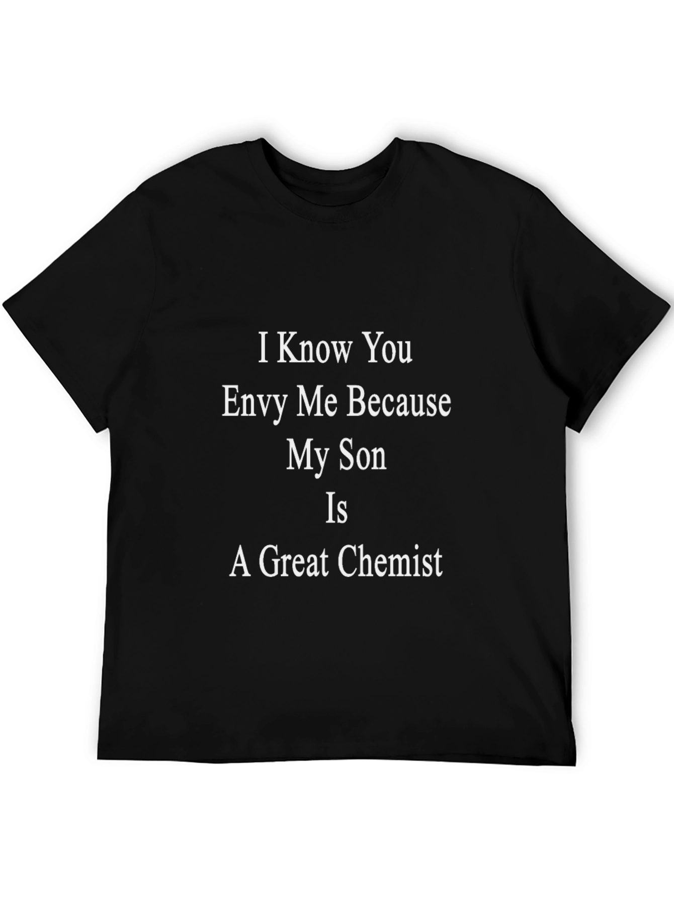 Black Great Chemist Son Pride T-Shirt - Black Cotton view 5