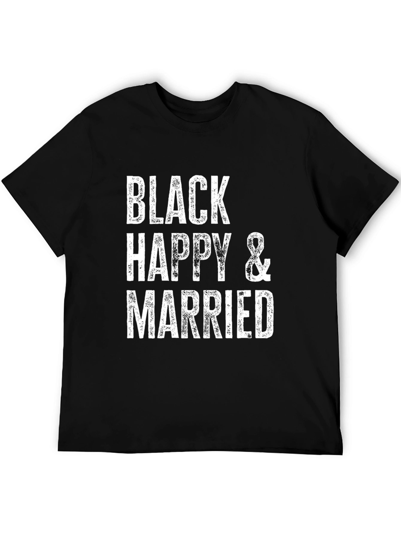Black Black Happy & Married Graphic Tee - Unisex view 5
