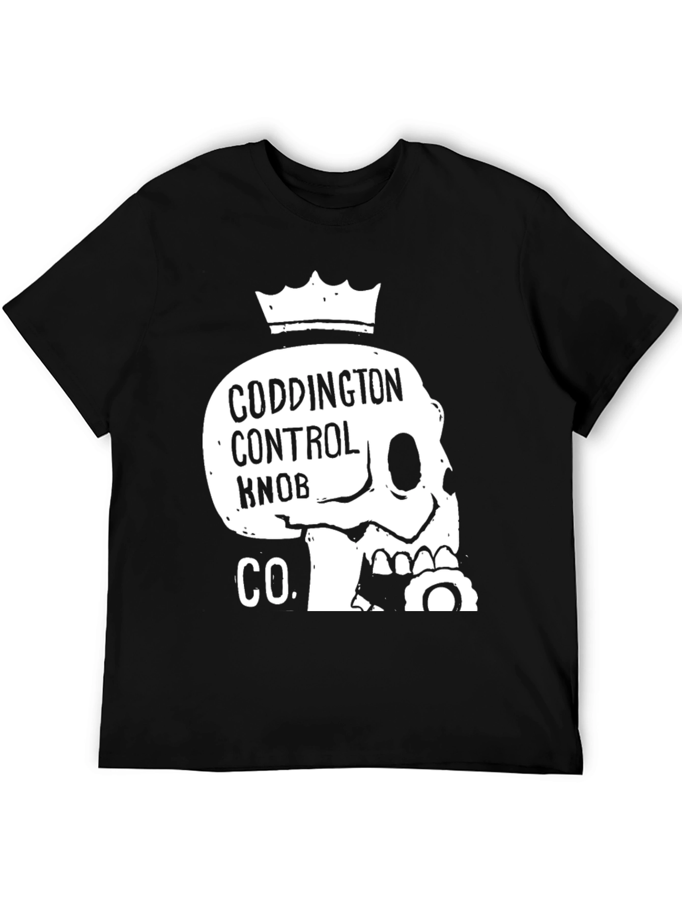 Black Coddington Control Knob Co. Skull Crown Graphic Tee view 5
