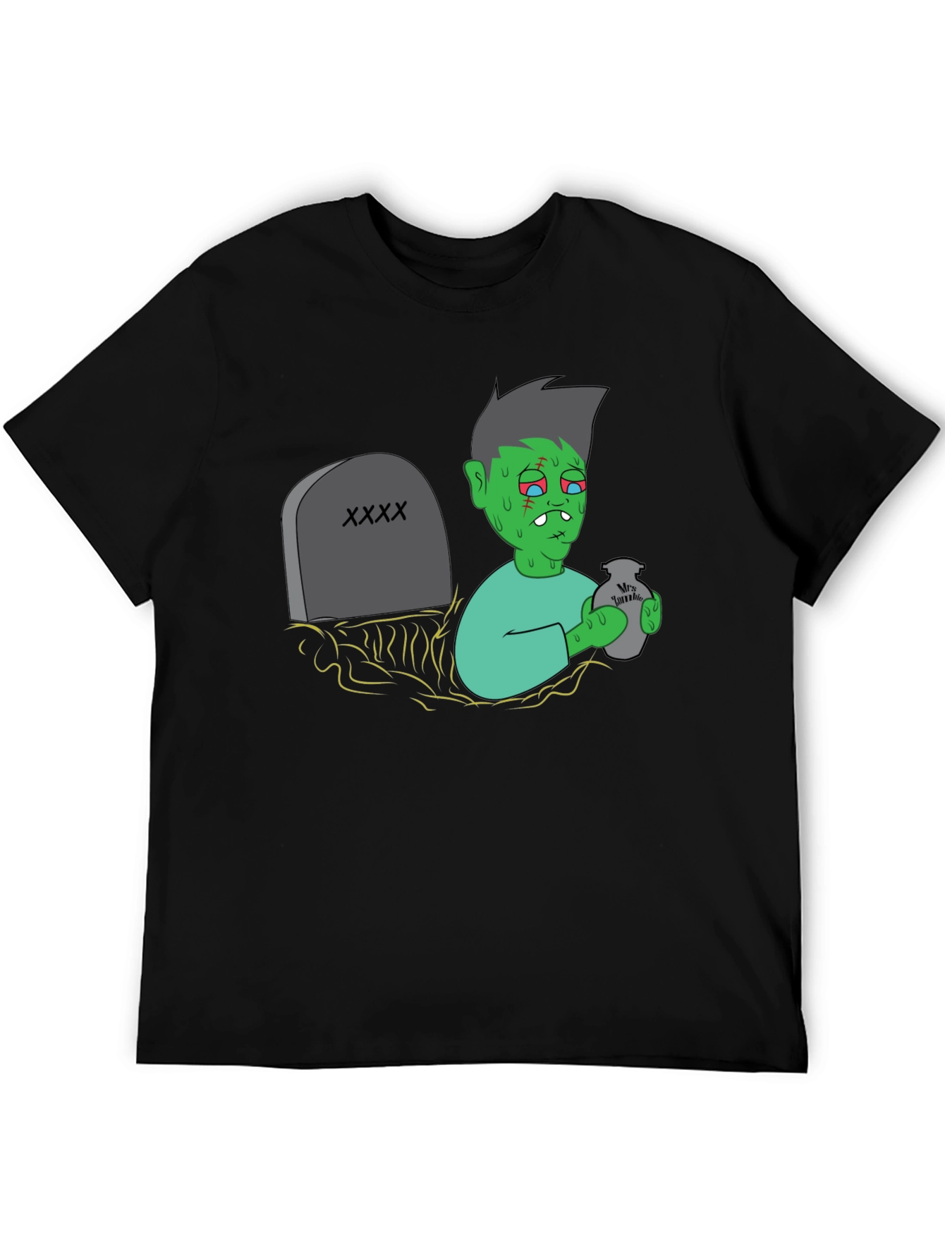 Black Zombie Resurrection Graphic T-Shirt view 5